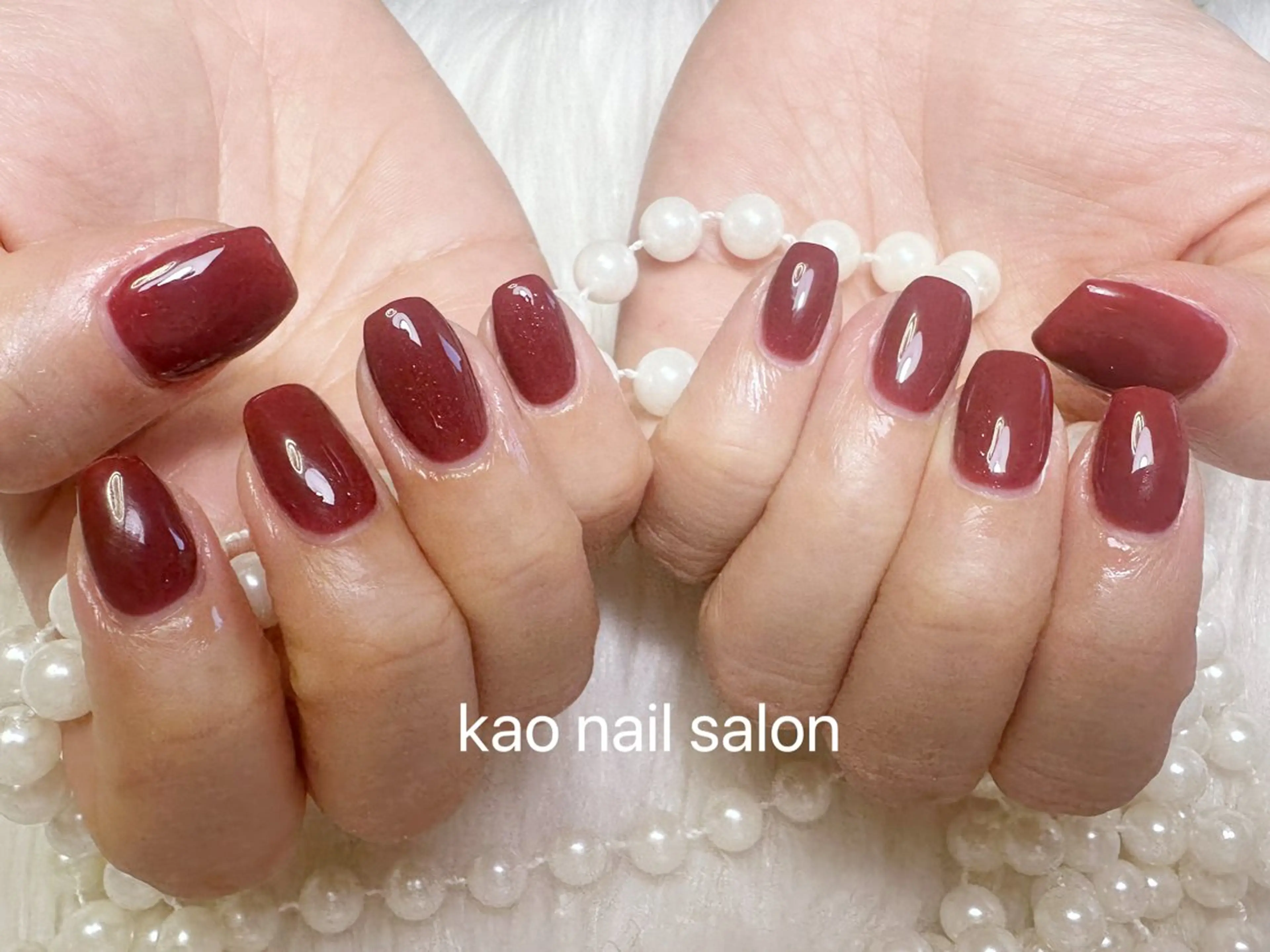 ネイル ハンドネイル kao nail マグネット/長さだしのネイルデザイン