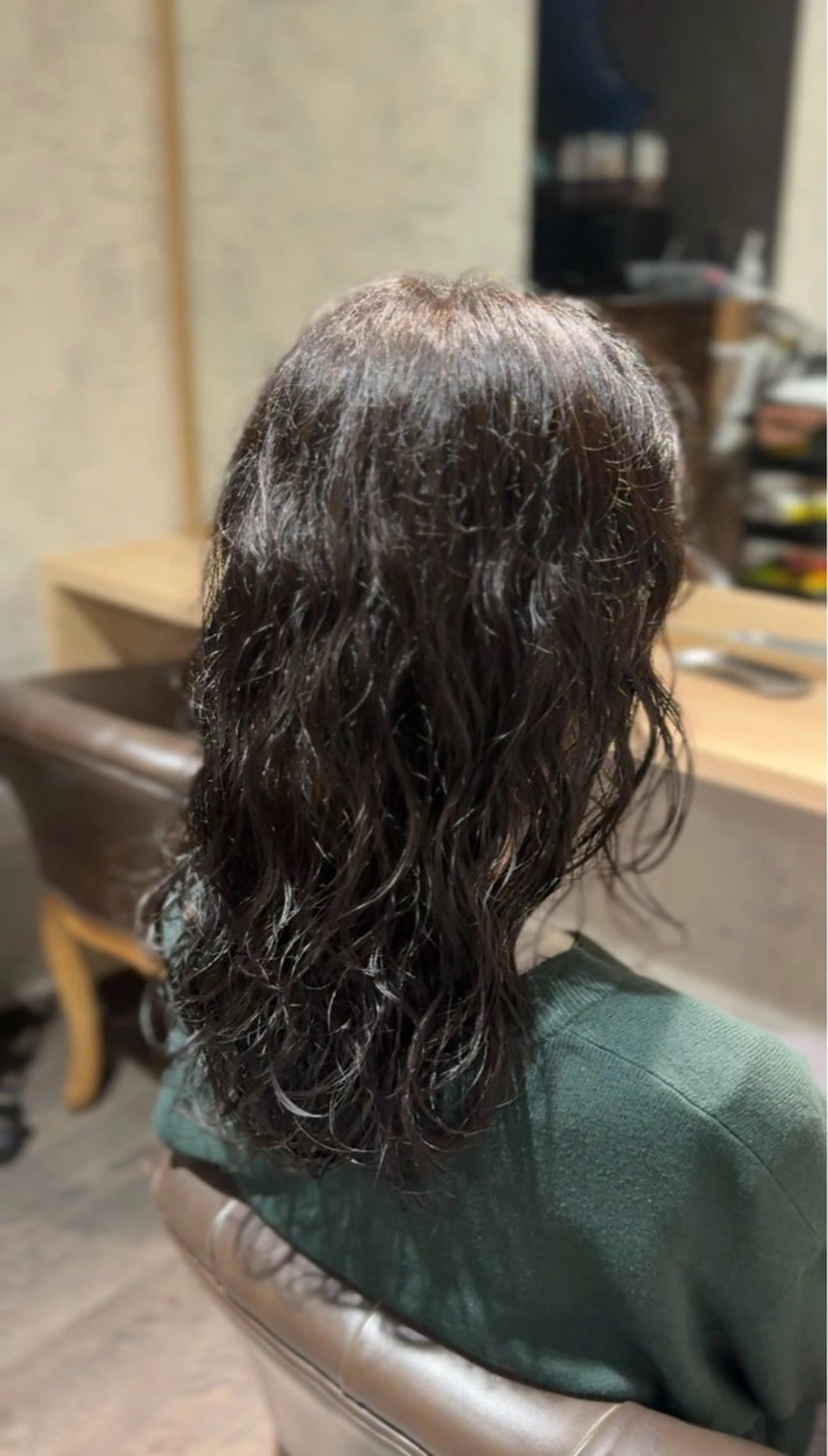 セミロング パーマ カット パーマ Afinar 乃空 メンズ特化促進中!のヘアスタイル