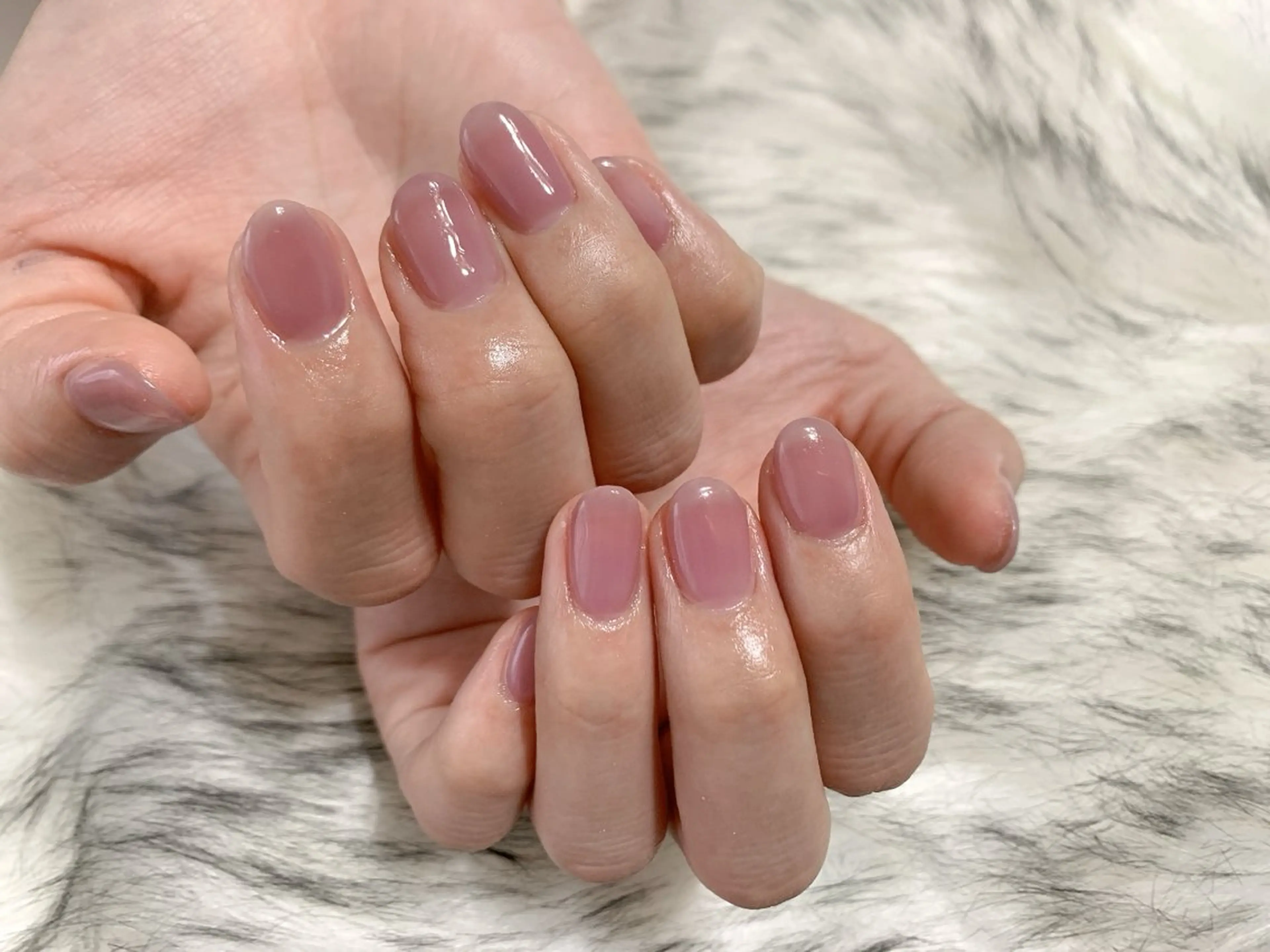 ネイル ジェルネイル 韓国ネイル ワンカラーネイル パラジェル シンプルネイル kikinail 溝の口のネイルデザイン