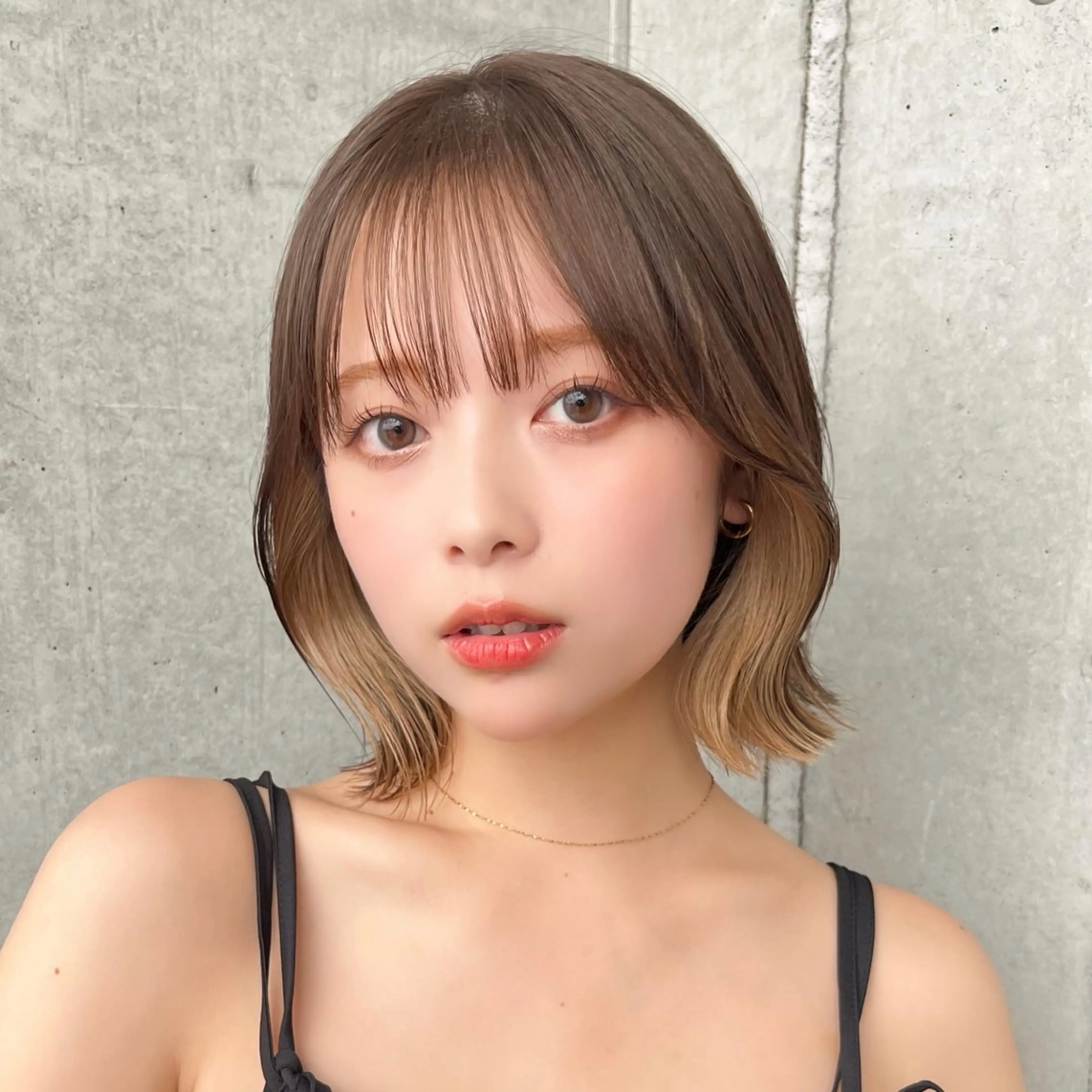 ミディアム カット ヘアカラー トリートメント エリアNo.1ボブ 💟Nanatsuのヘアスタイル