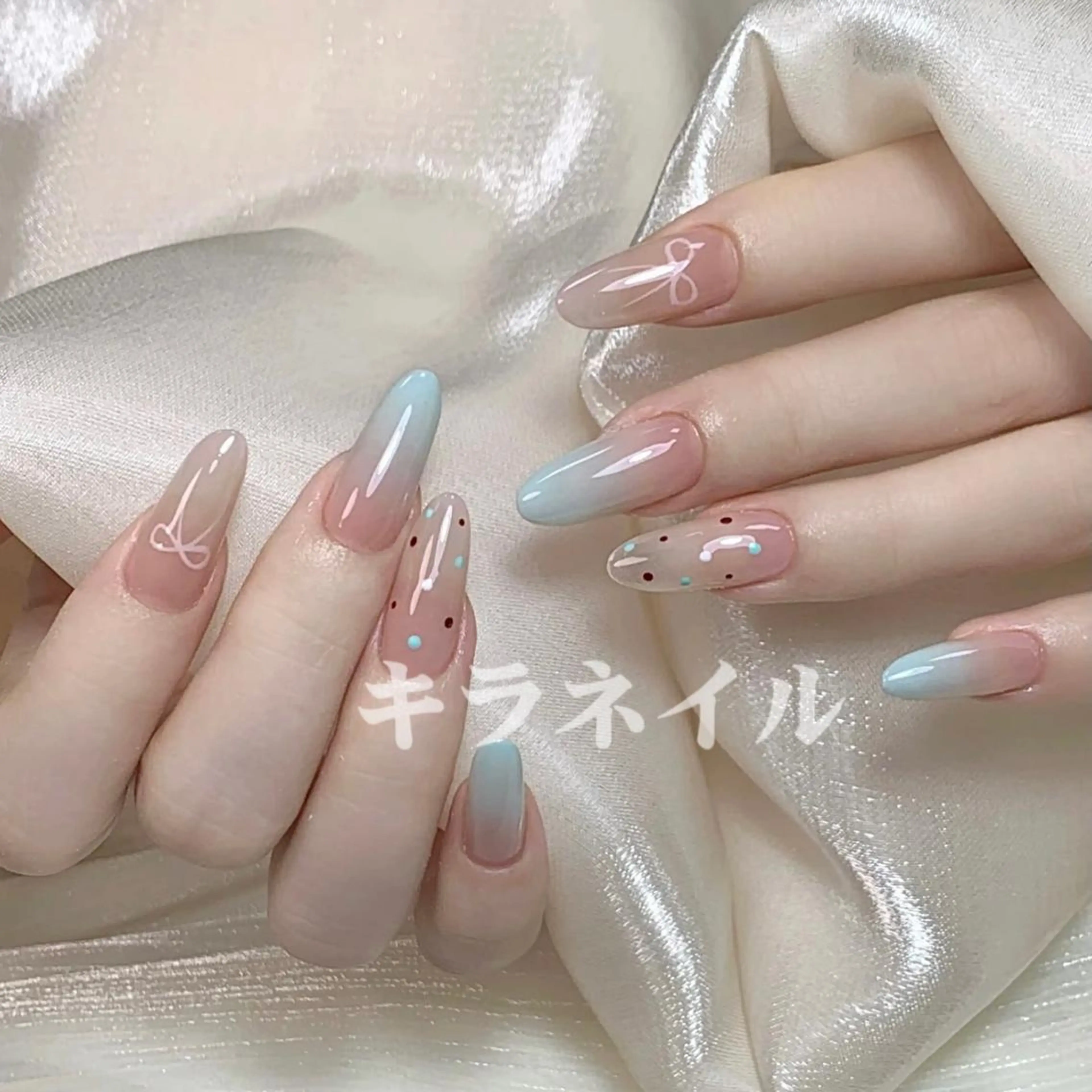 ネイル 🍑長さだし ワンホン💅モモコのネイルデザイン