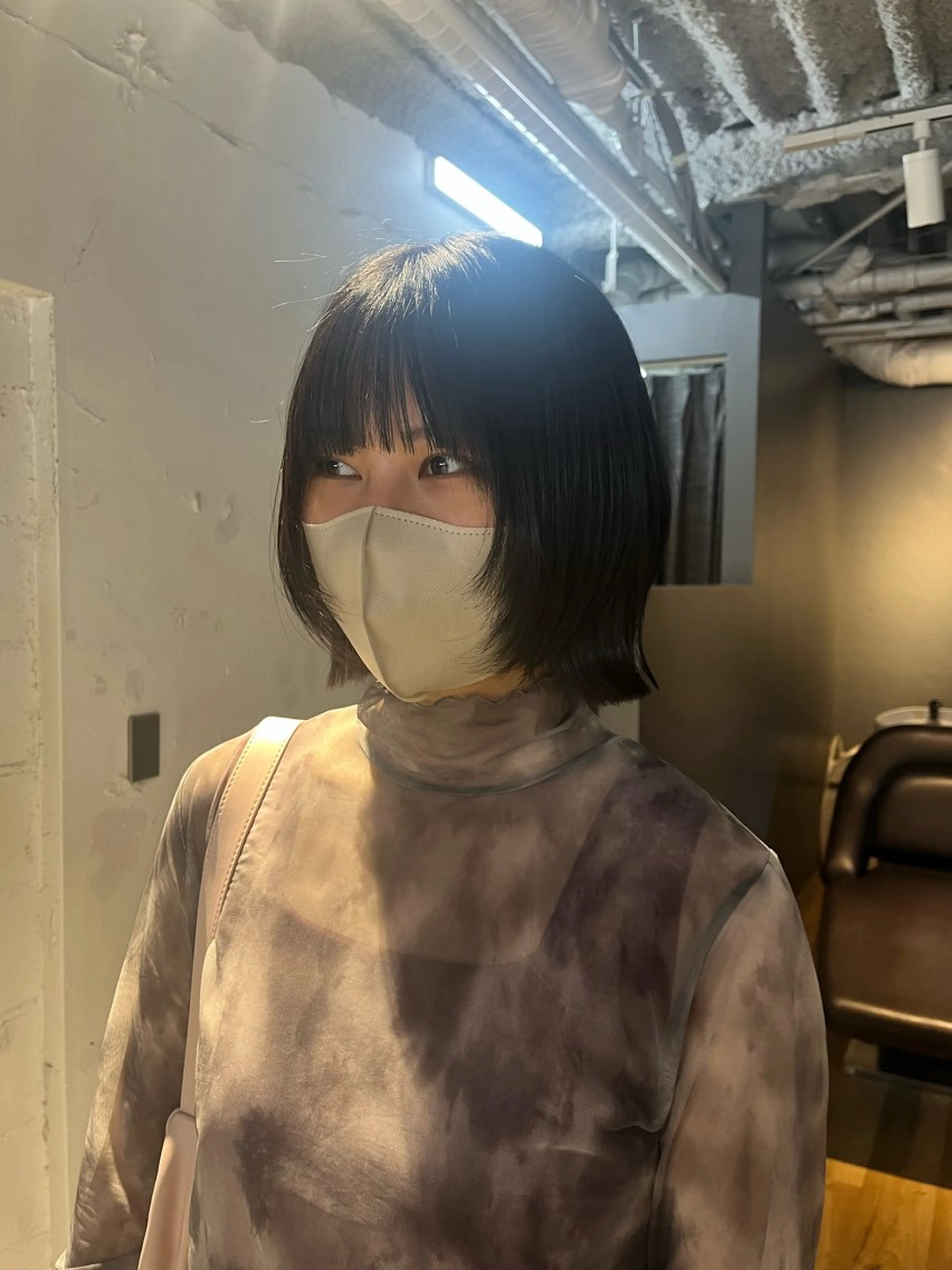 ミディアム 顔周りカット レイヤーカット カット ヘアカラー カットモデル募集/ 石川絢佳🍓⸝⸝꙳のヘアスタイル