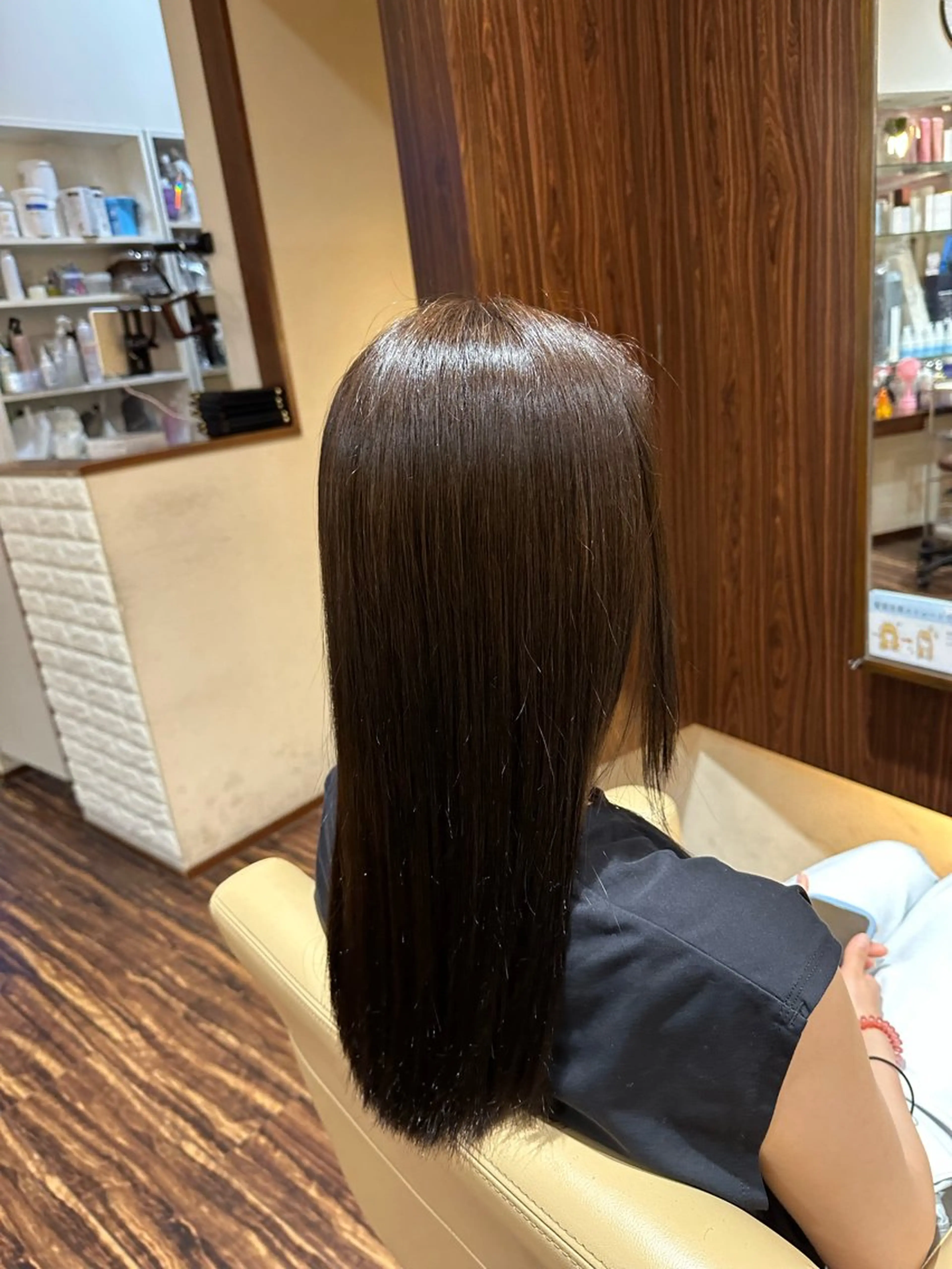ロング パーマ ストレートパーマ 金丸 尚五のヘアスタイル