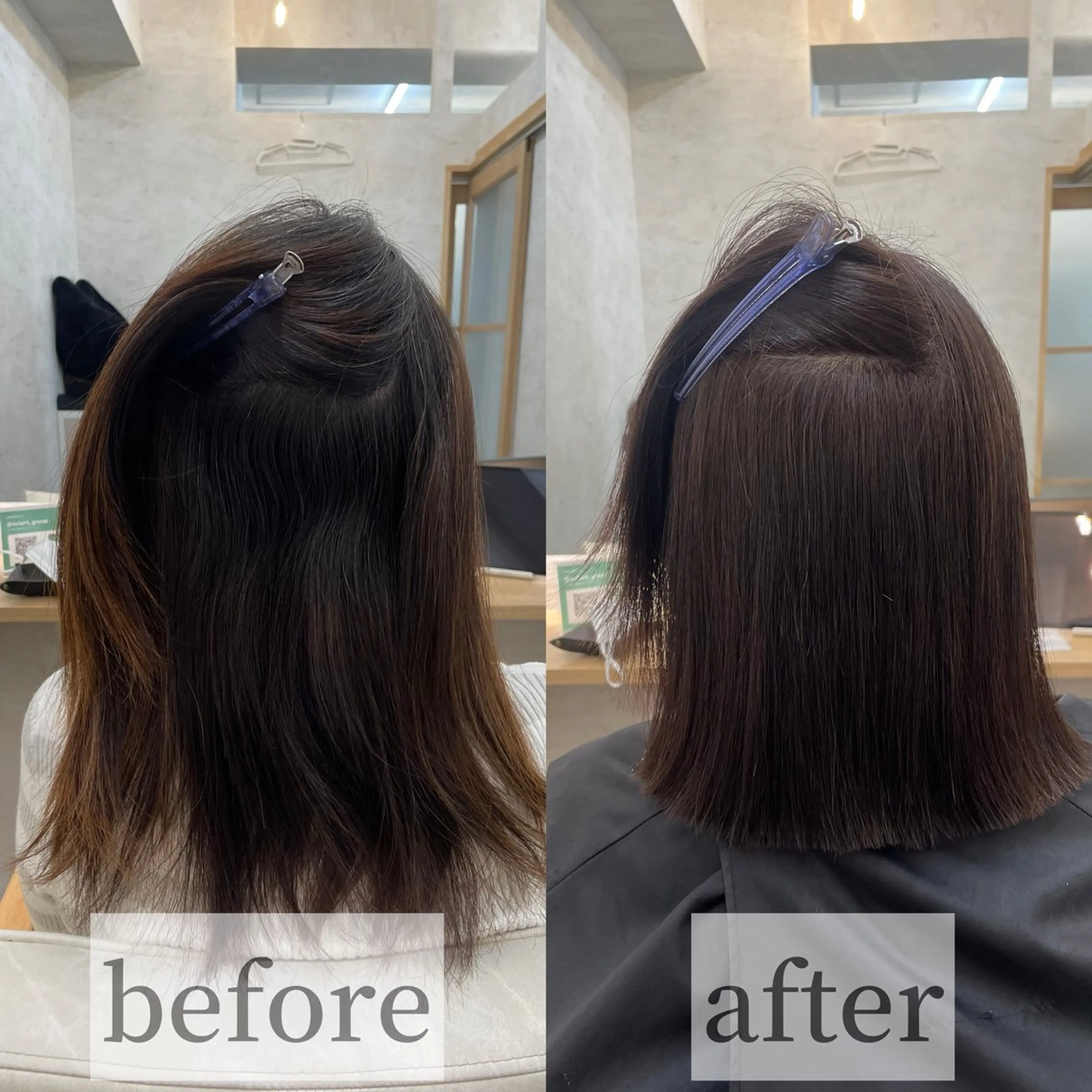 ミディアム パーマ カット 縮毛矯正 トリートメント 高橋 芽衣のヘアスタイル