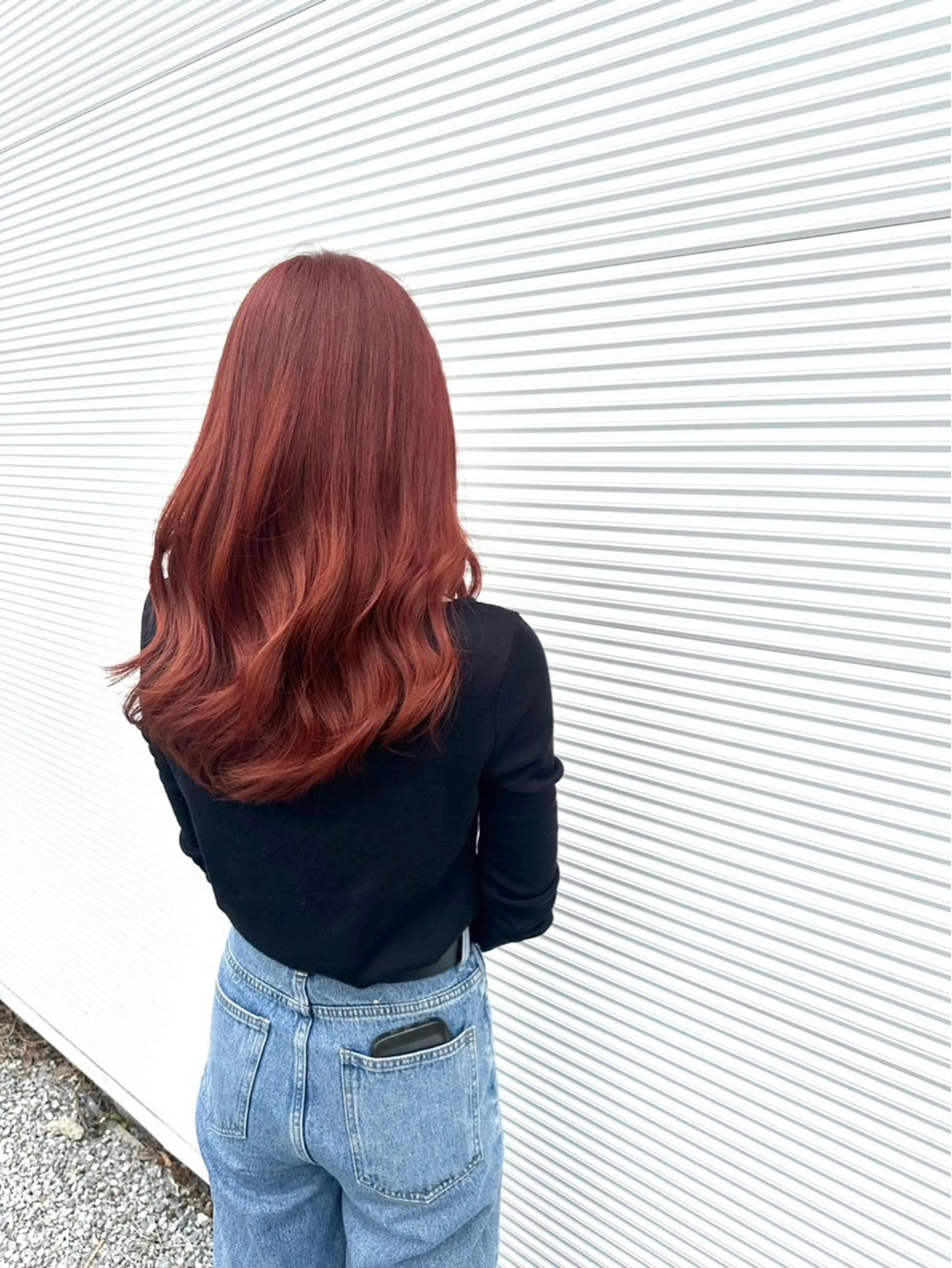 ロング カラー 野間 心遥のヘアスタイル