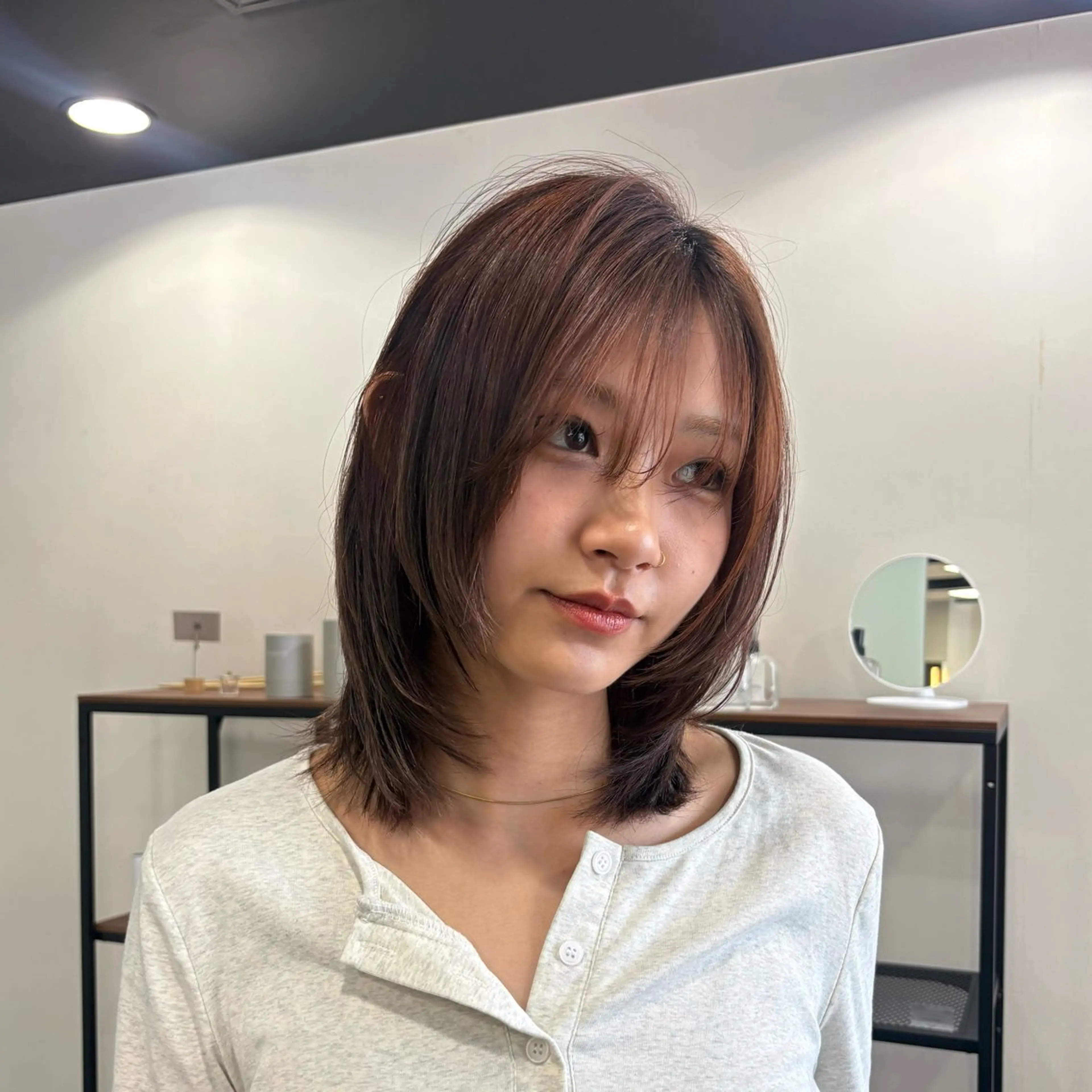 【新生活応援クーポン⚐︎】カット＋透明感カラー🥣‬➕プチトリートメント🫧の写真