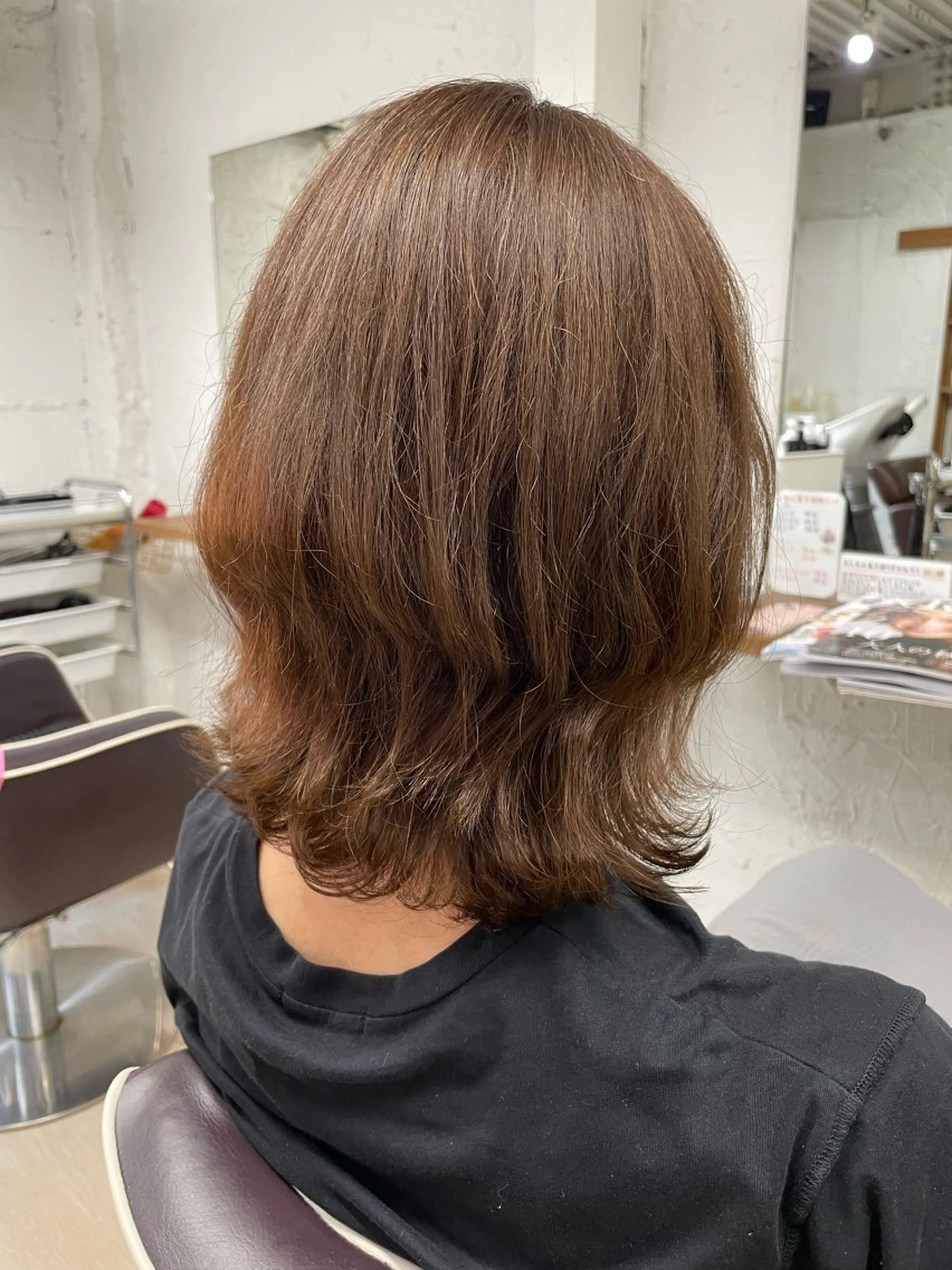 ミディアム カラー ミディアムパーマ ブリーチ ケアブリーチ デザインカラー ダブルカラー 髪質改善shoma mikiのヘアスタイル