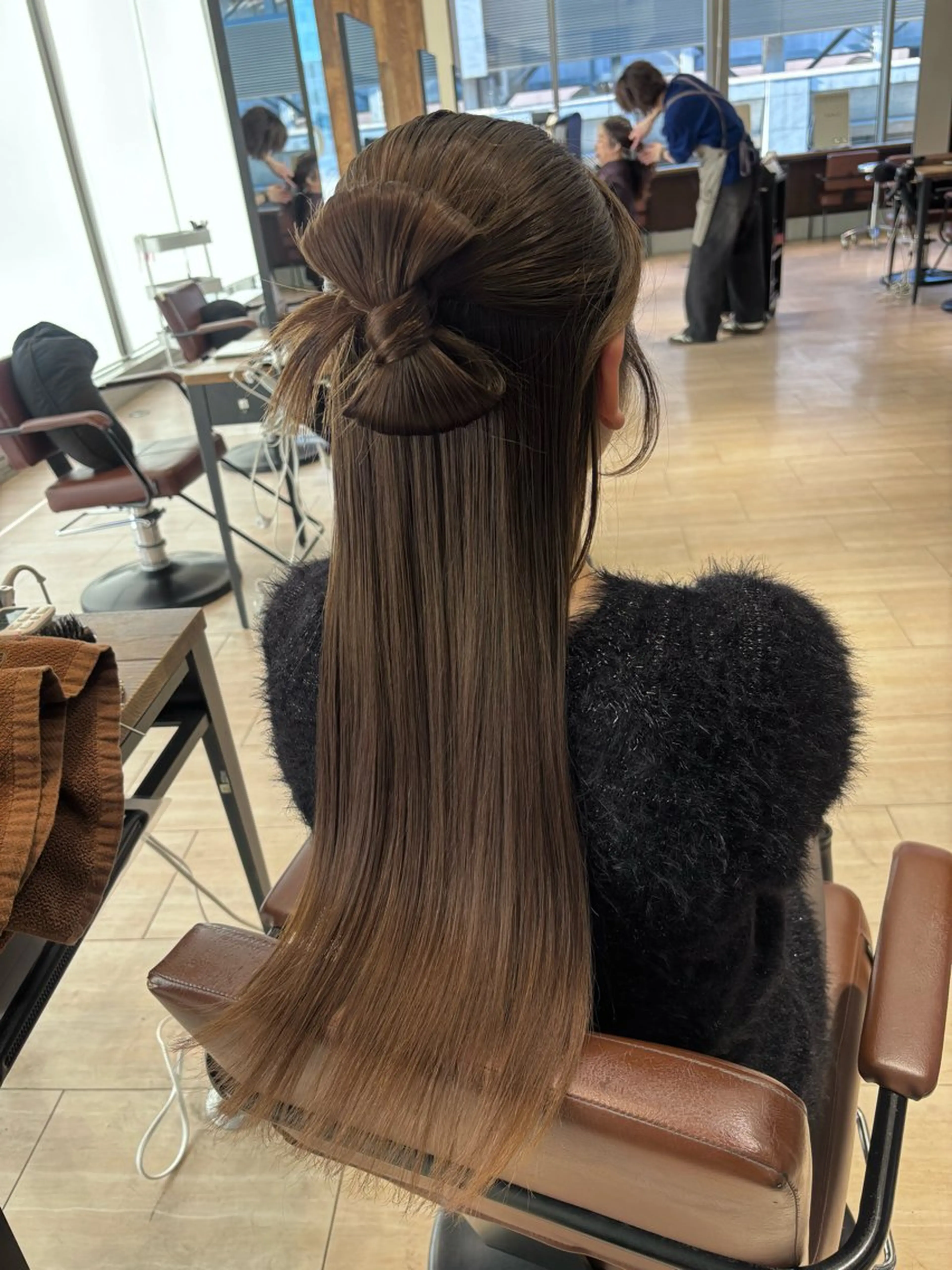 ロング ヘアアレンジ トリートメント ヘッドスパ ヘアセット 穂積 未優のヘアスタイル