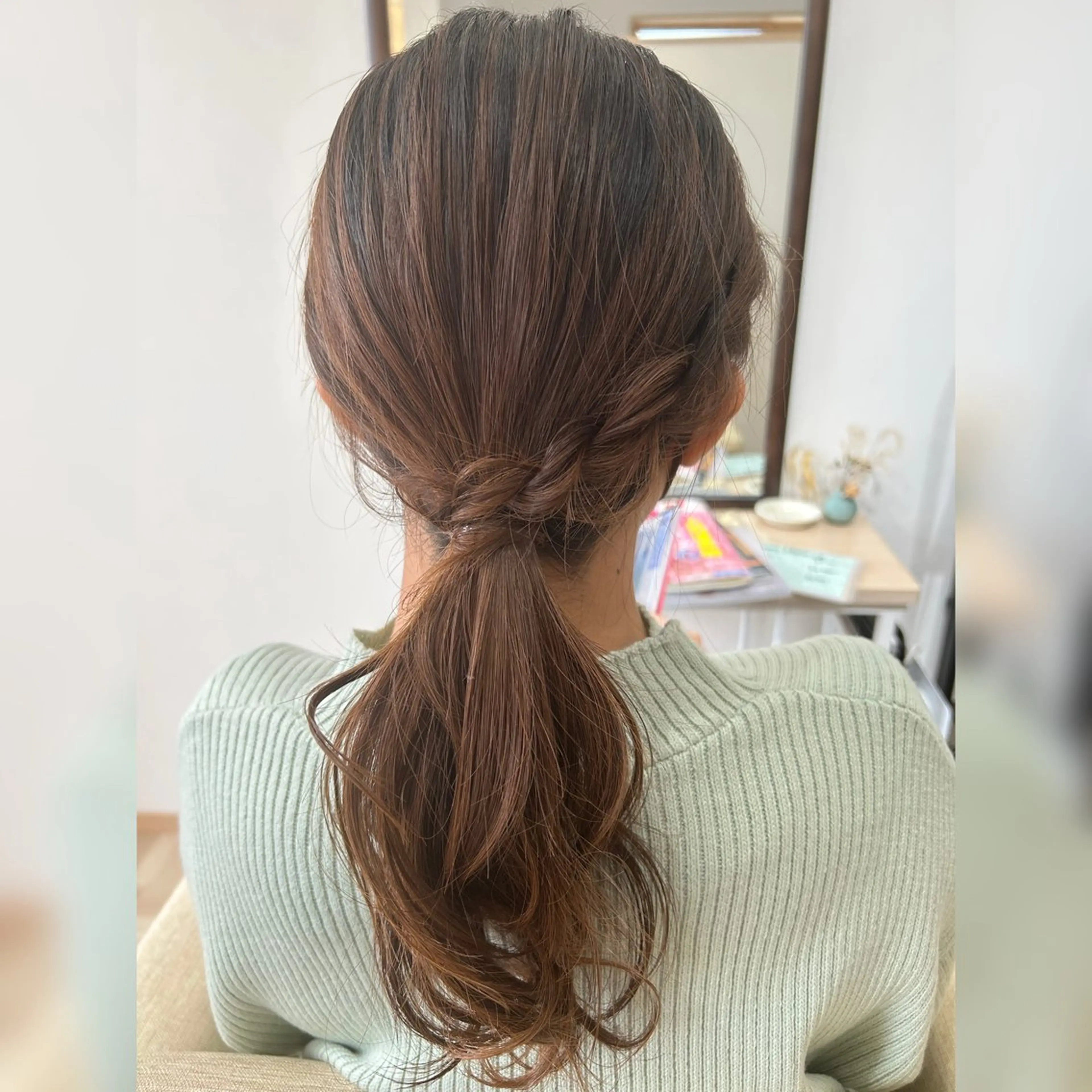 ロング カット ヘアセット お子様と美容室🧸 HidamaRi絢菜のヘアスタイル