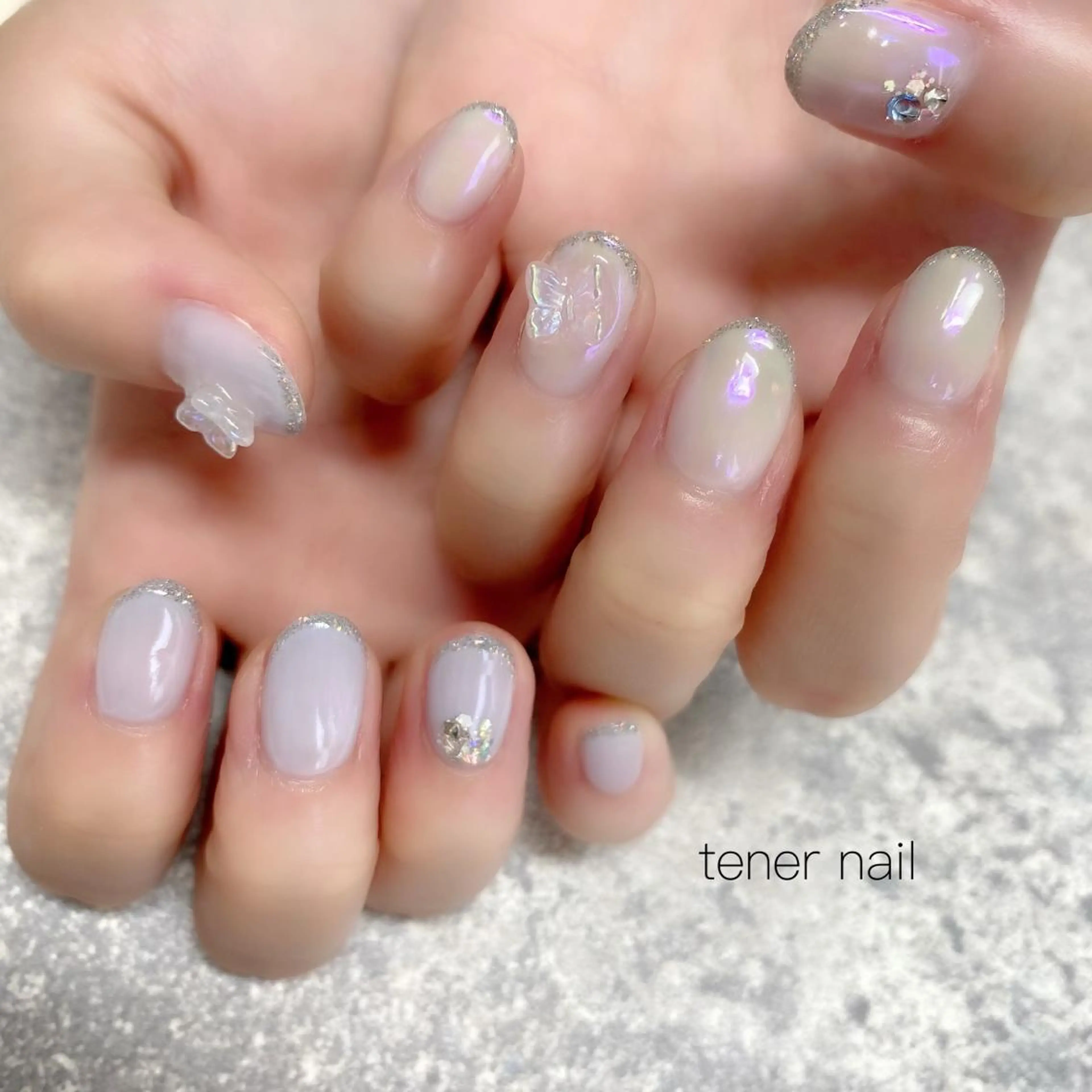 ネイル オーロラネイル テネルネイル tener nailのネイルデザイン