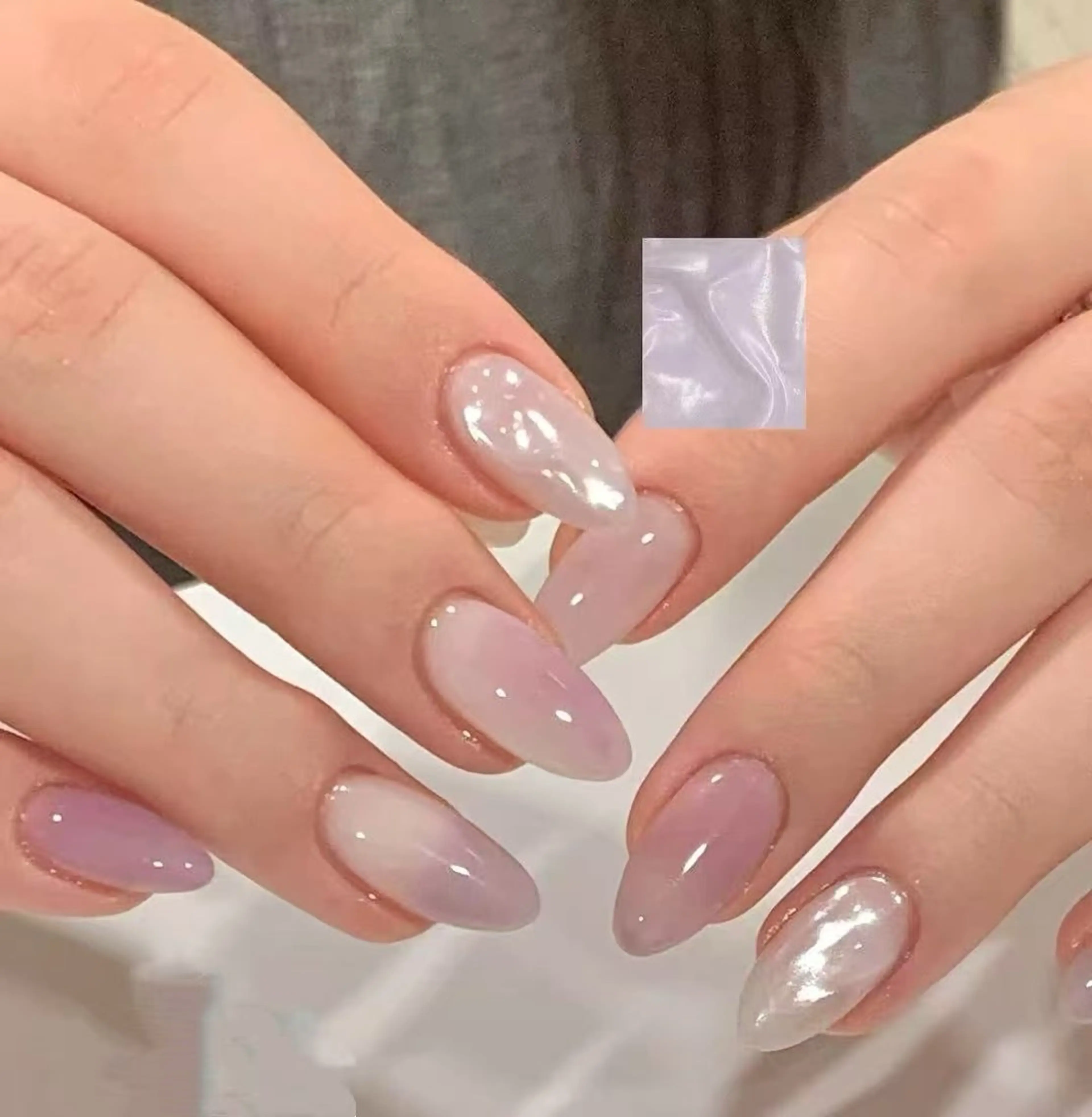 ネイル オーロラネイル フラワーネイル フットネイル フレンチネイル ジェルネイル ハンドネイル 相沢 さやかのネイルデザイン