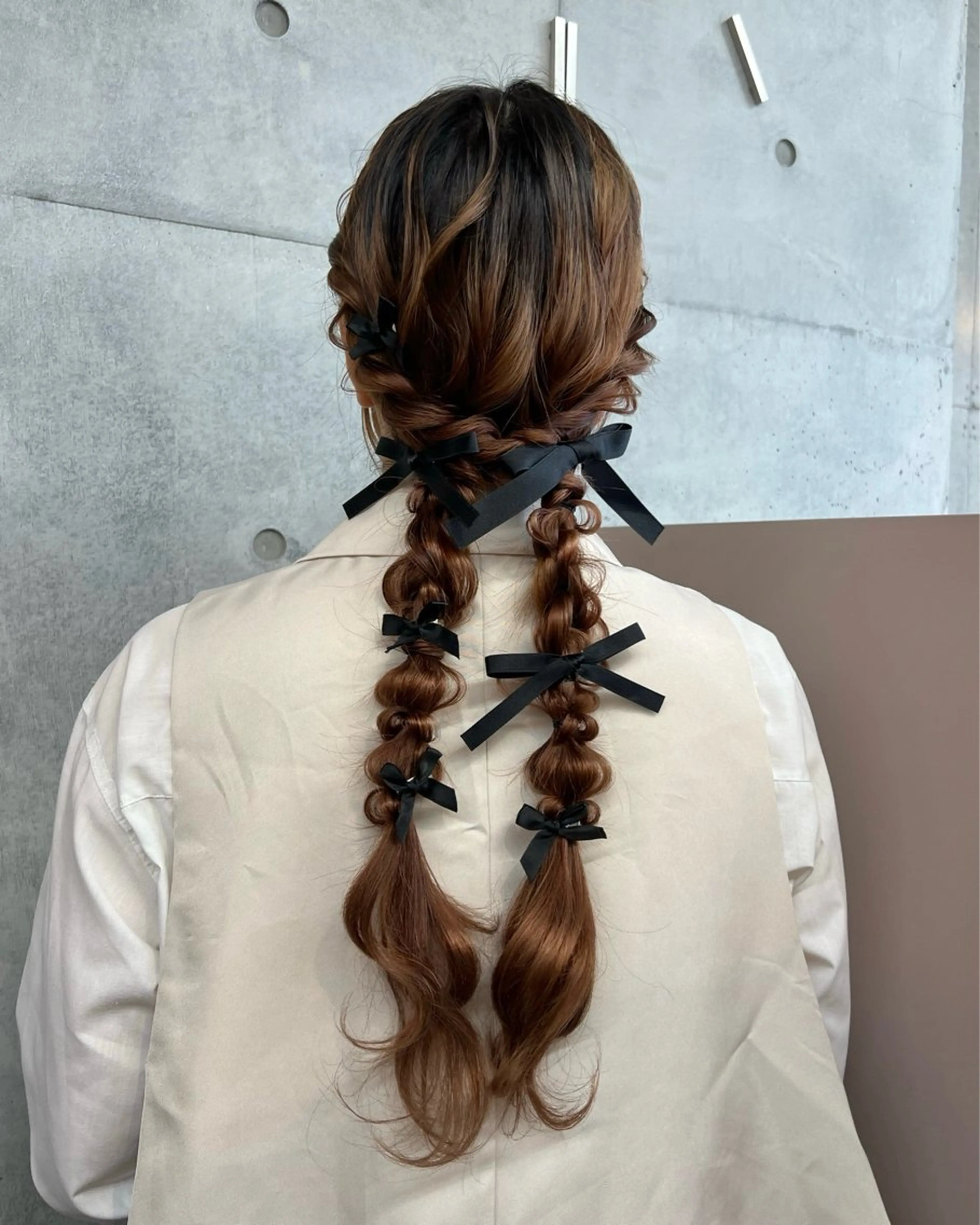 ヘアアレンジ ヘアセット カコ/レイヤーカット ヘアアレンジのヘアスタイル