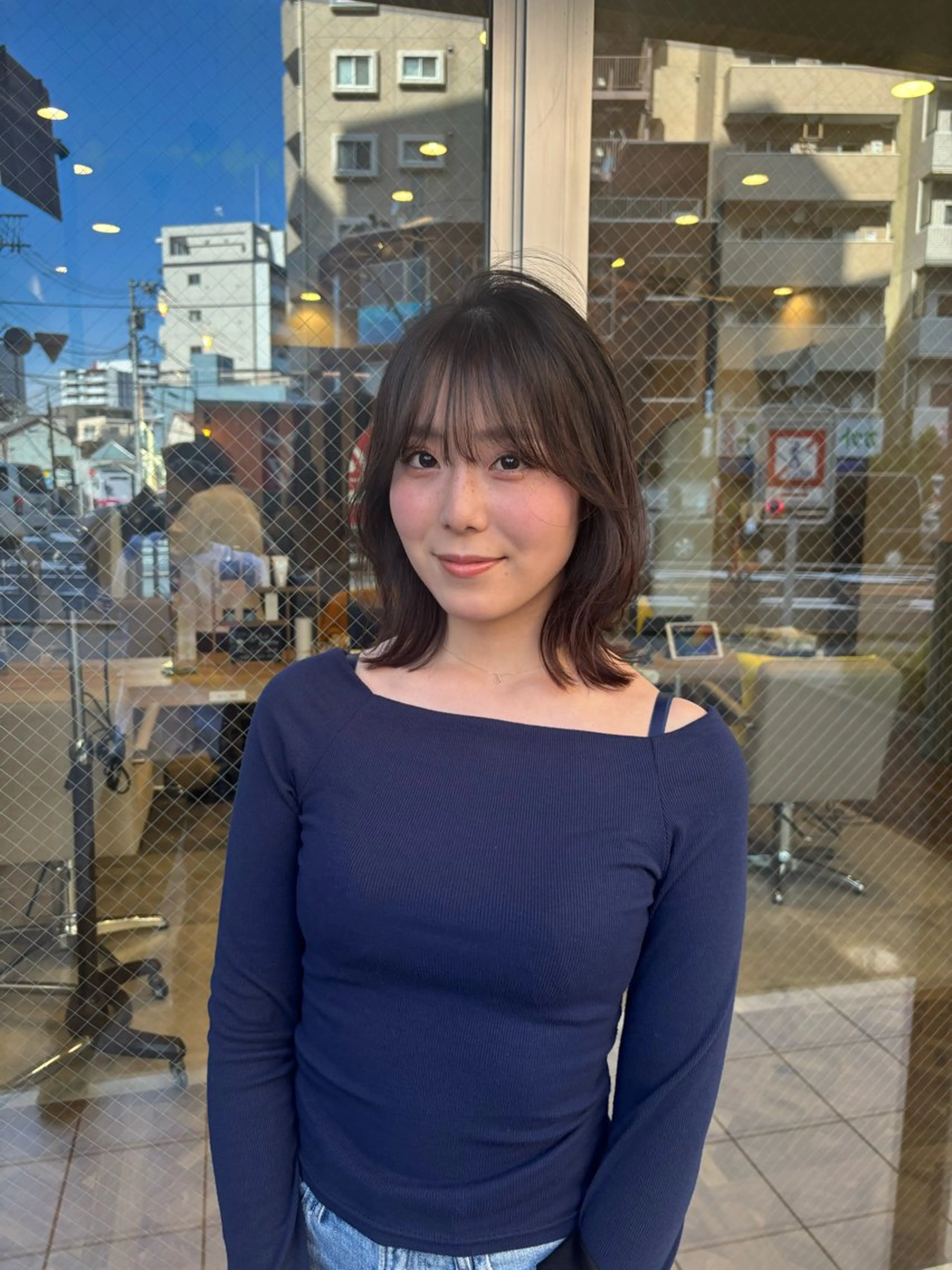 ミディアム 江口 幸太のヘアスタイル