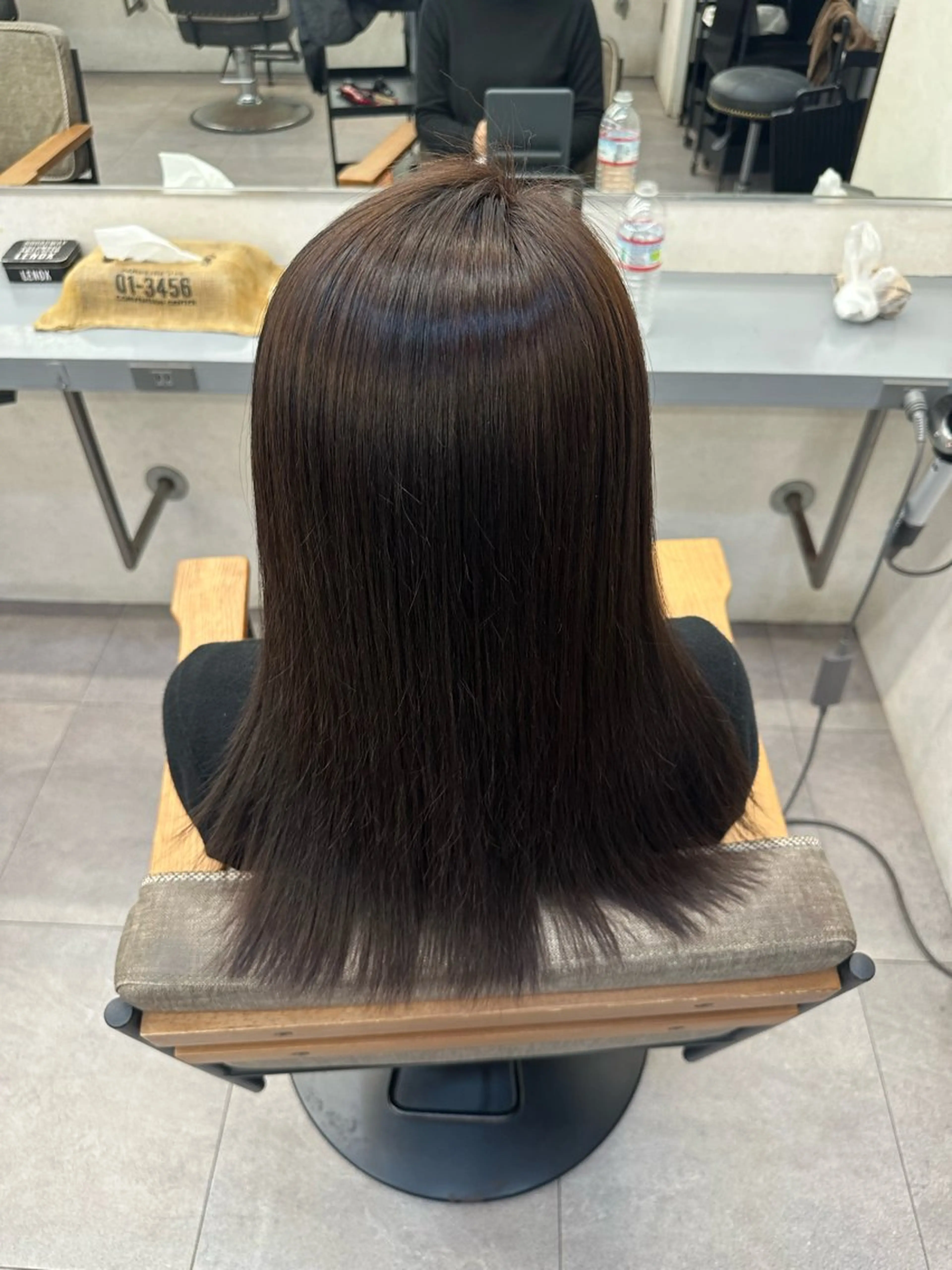 ミディアム カラー 縮毛矯正 モデル募集 🟡SUMIKAのヘアスタイル