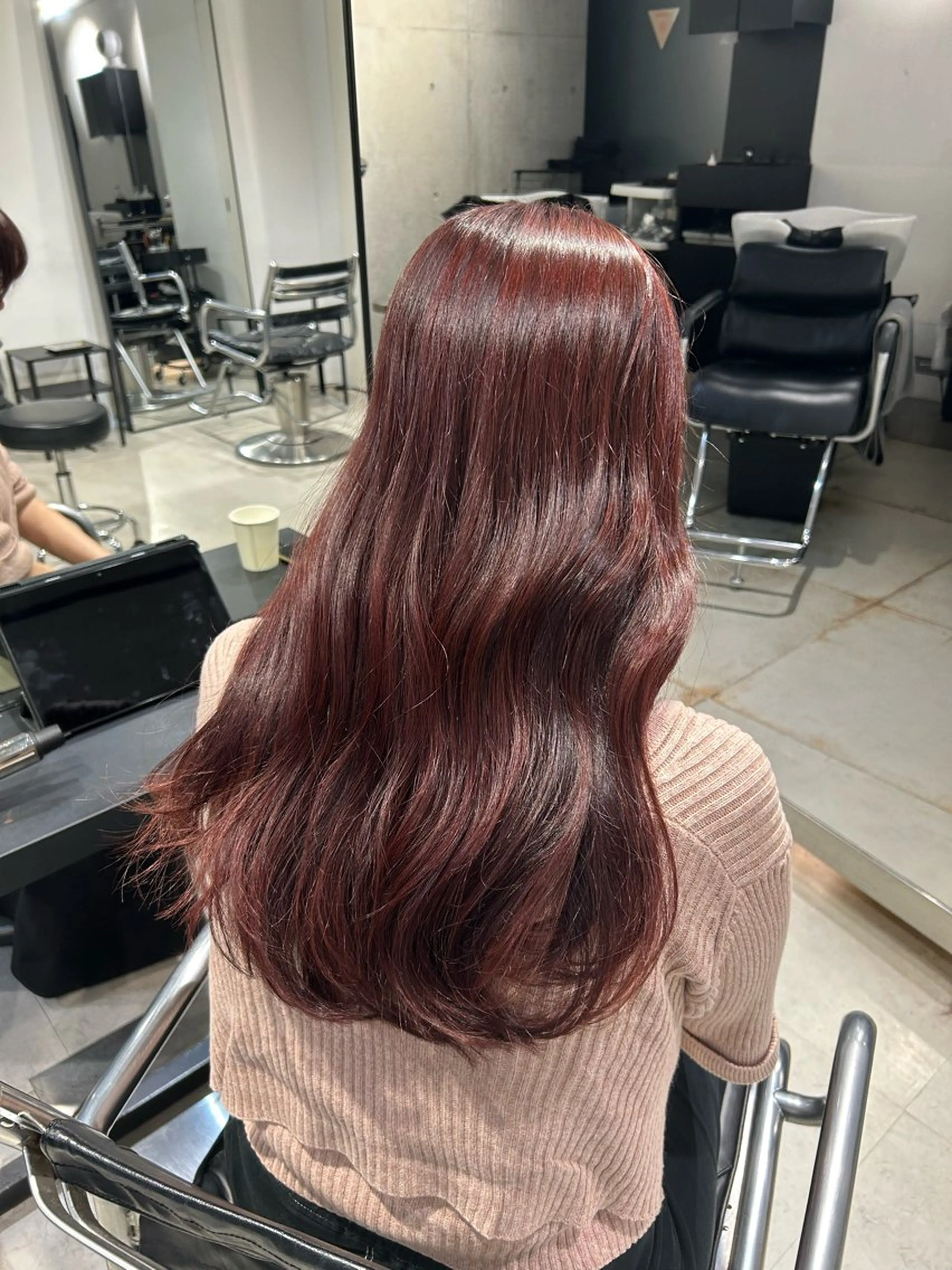 ロング カラー ヘアアレンジ カット ヘアカラー トリートメント ボブ艶モテカラー🫧 カリンのヘアスタイル
