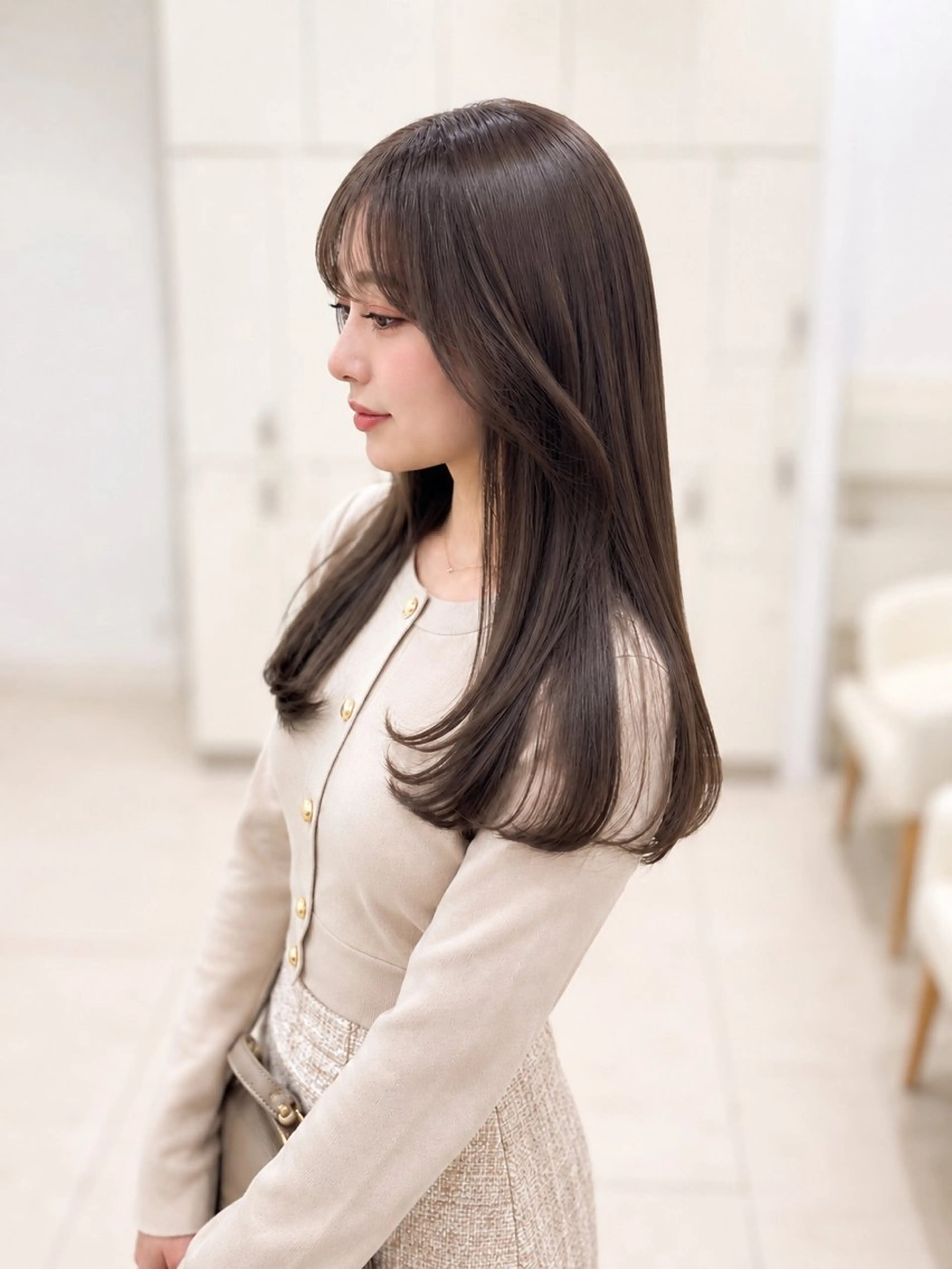 ロング パーマ カット 縮毛矯正 トリートメント 金子 直樹のヘアスタイル