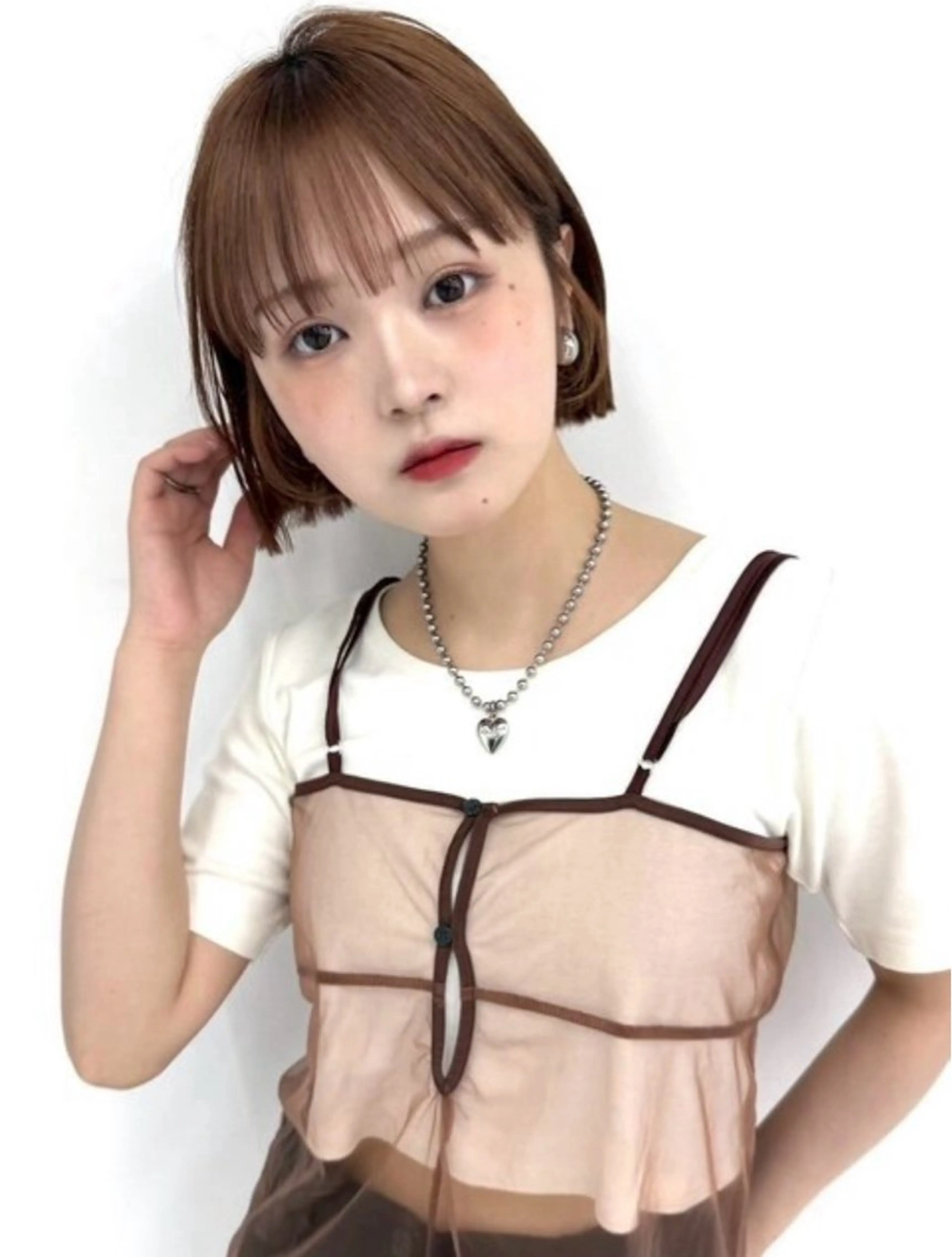 ショート カラー ブラウンカラー ヘアカラー ✰︎ サヤカ ✰︎のヘアスタイル