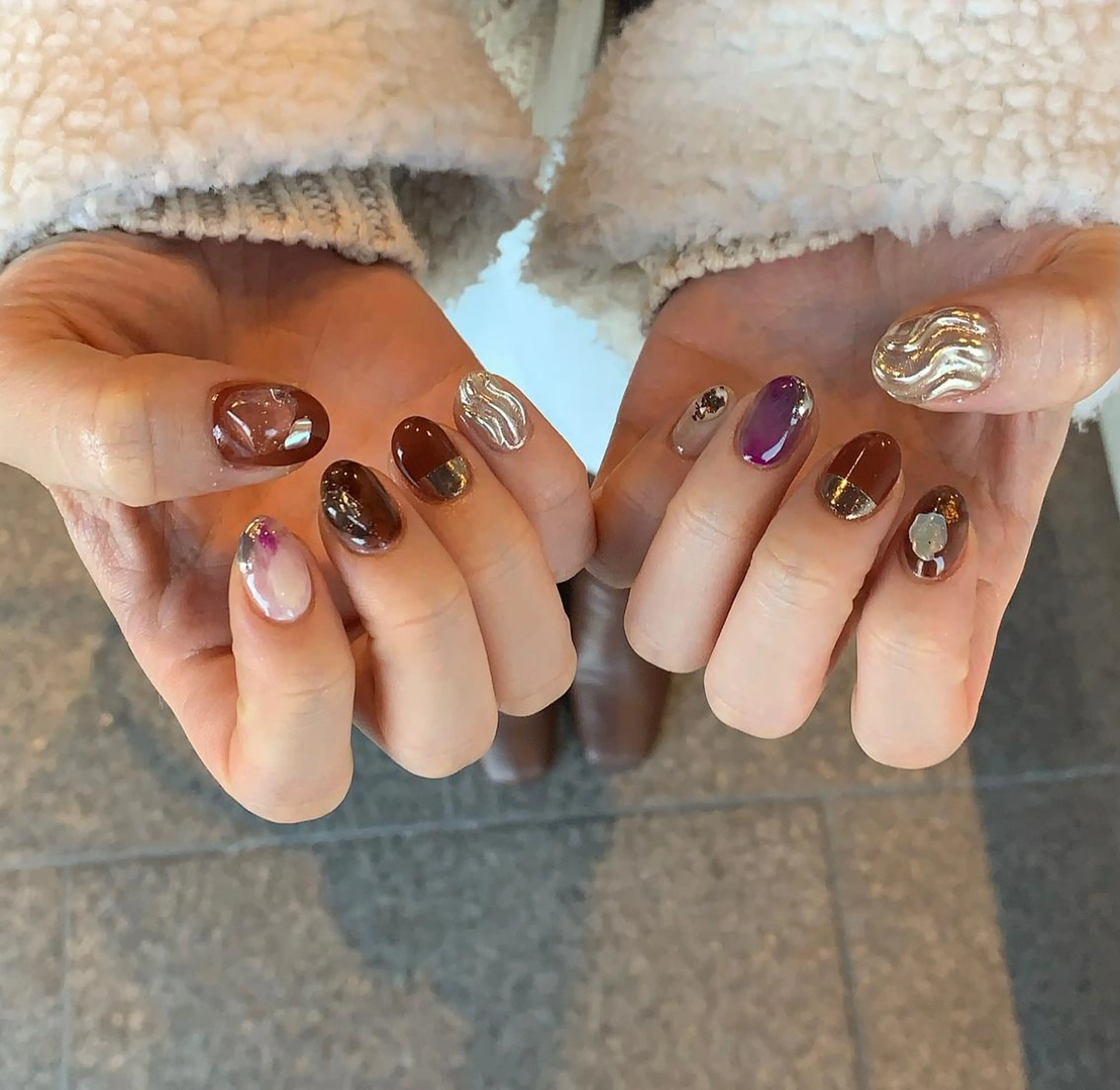 ネイル ハンドネイル にしぐち はるかのネイルデザイン