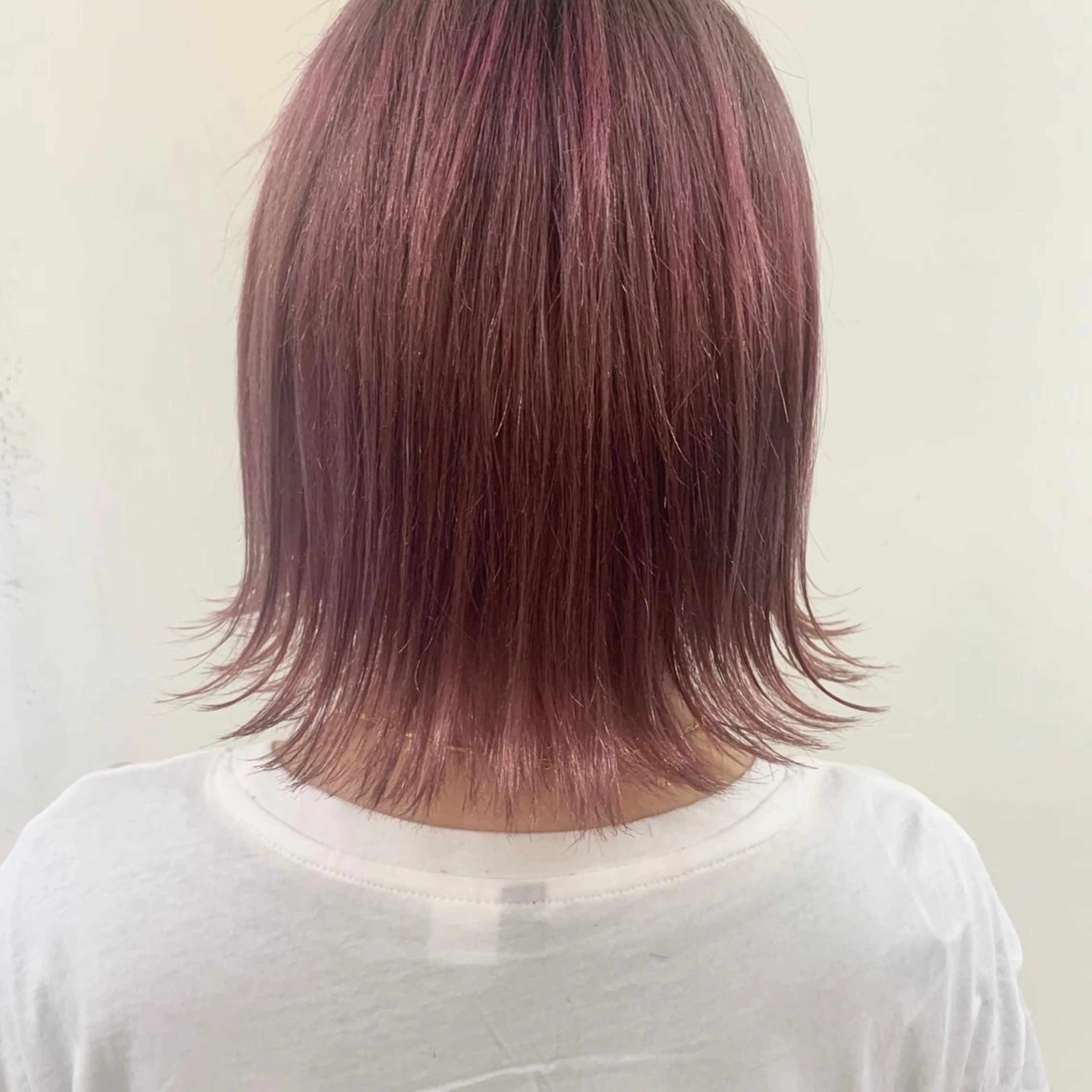 カラー ピンクカラー 窪田 椋介のヘアスタイル