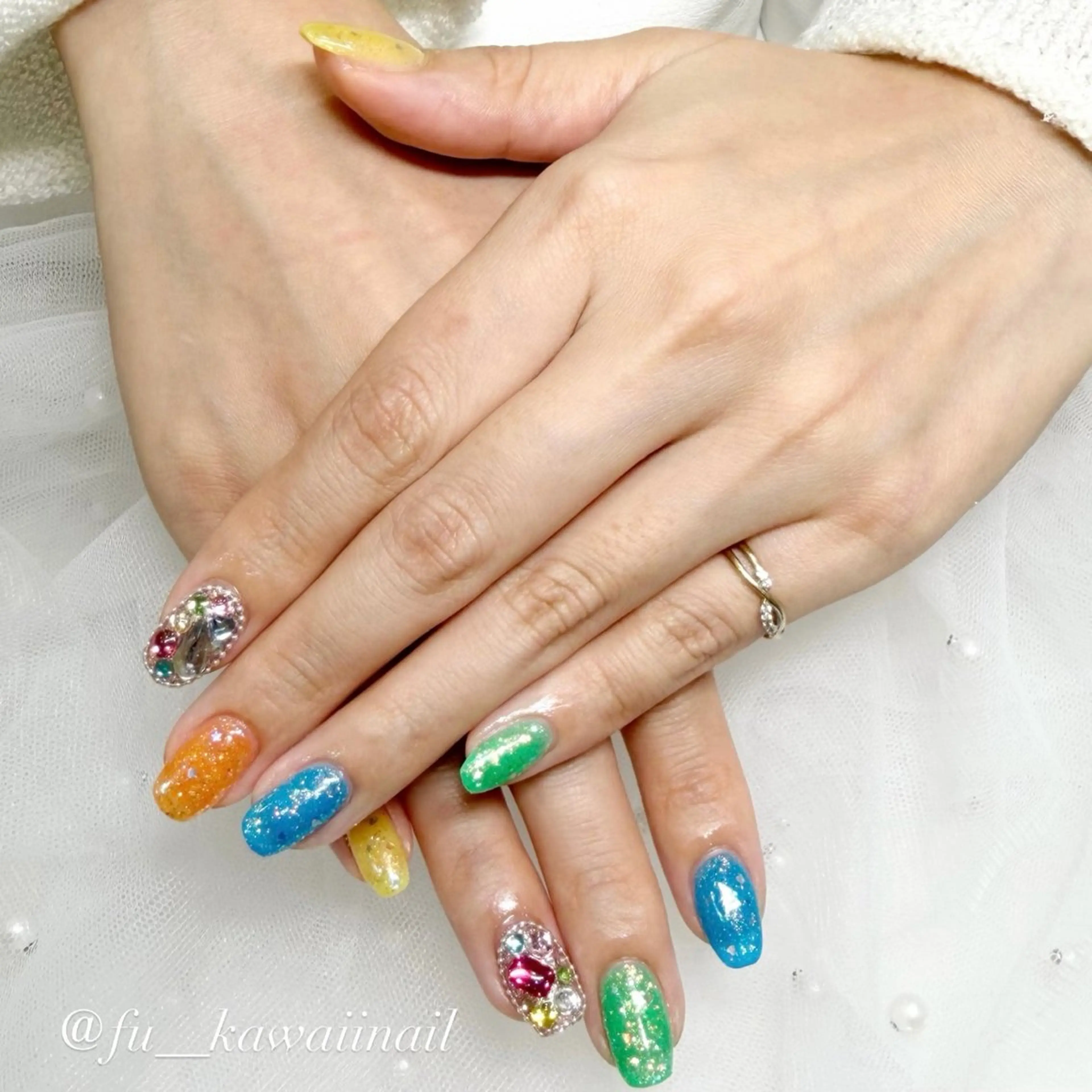 ネイル ハンドネイル 🪞ヤギフウカ🪞 渋谷ネイルのネイルデザイン