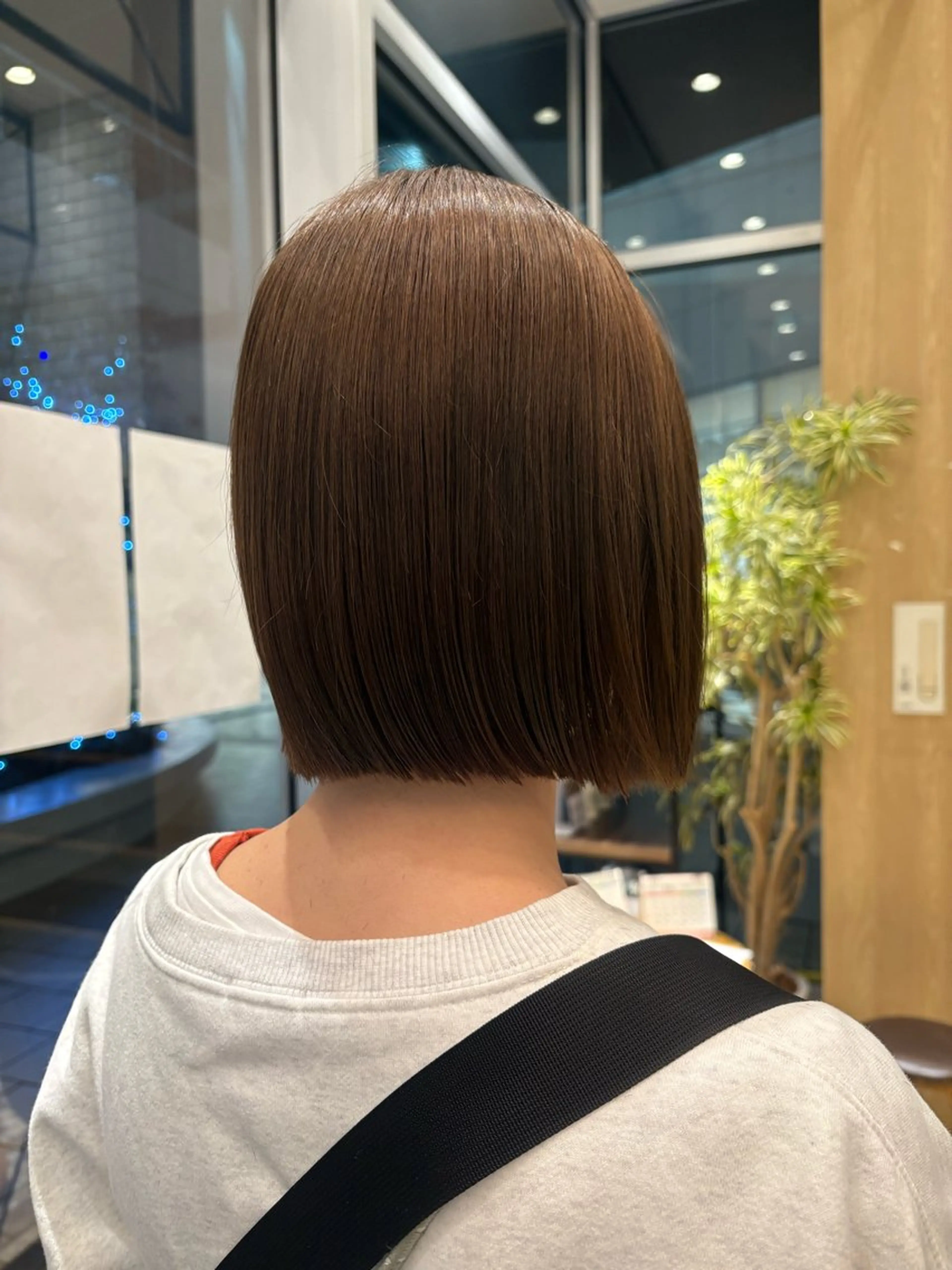 ミディアム カット ヘアカラー ノンダメージカラー/ ボブ/RINのヘアスタイル