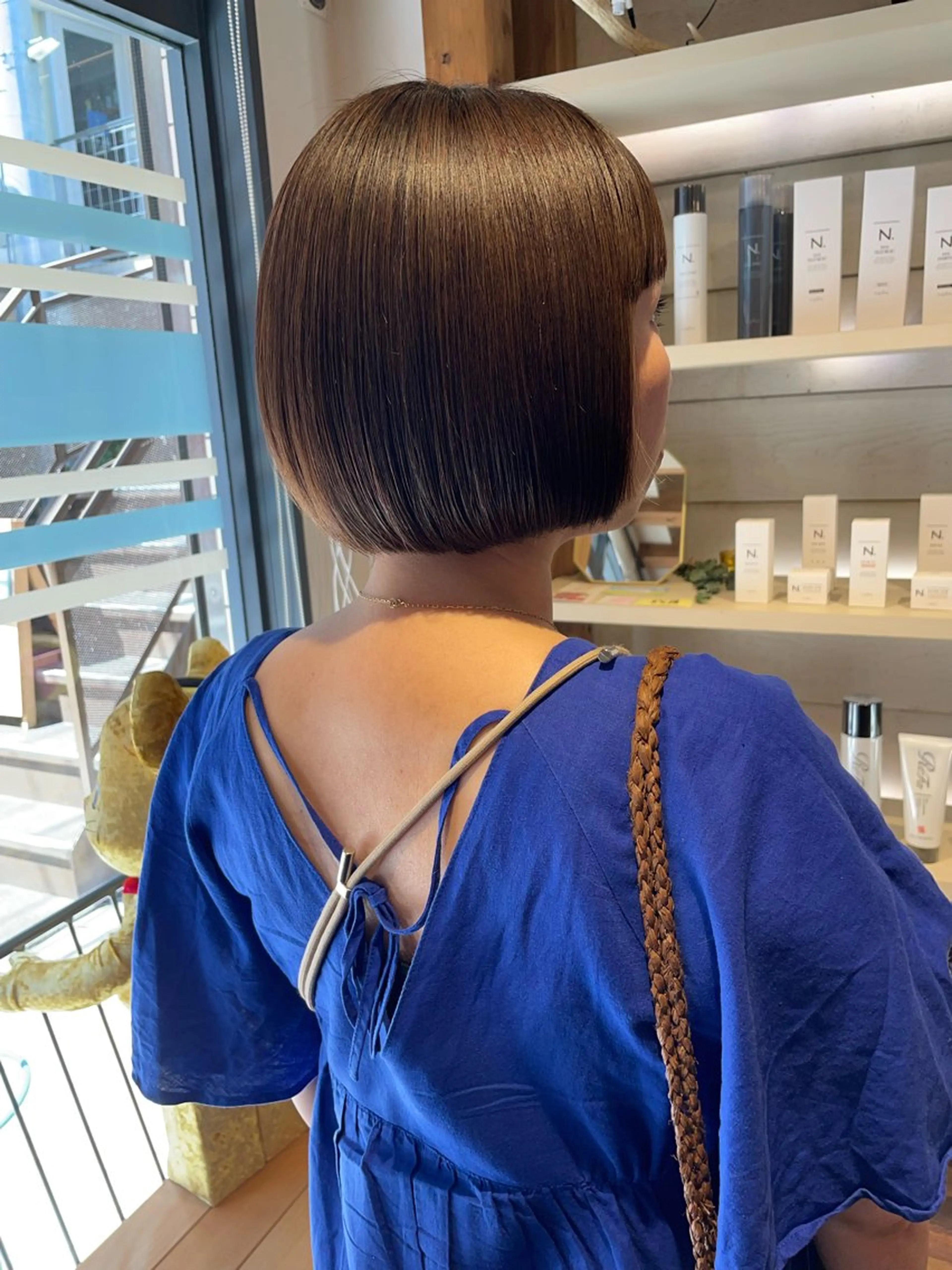 ショート カラー パーマ カット 縮毛矯正 あずまぐち めぐみのヘアスタイル