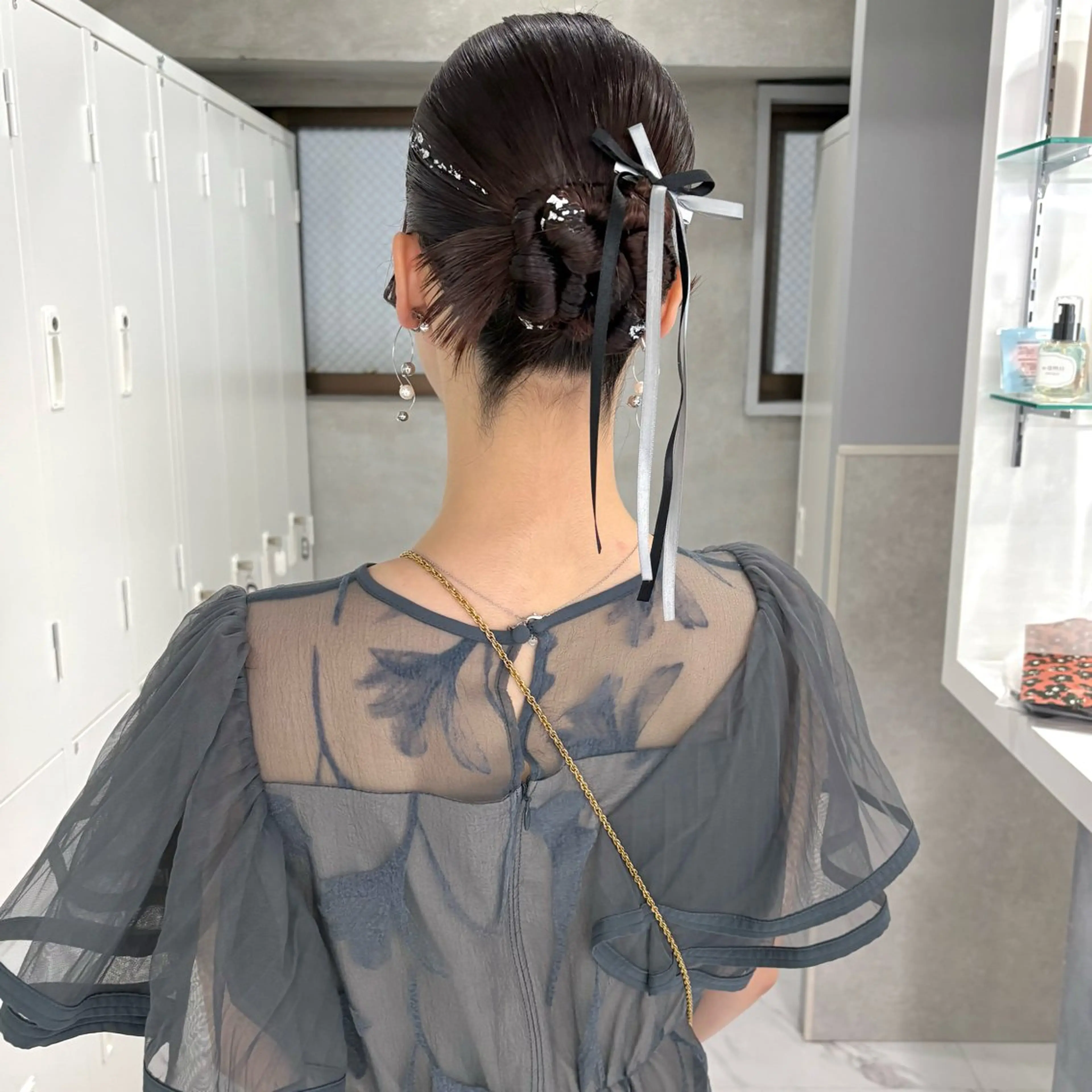 ミディアム ヘアアレンジ ヘアセット riko/レイヤー カット/ヘアセットのヘアスタイル