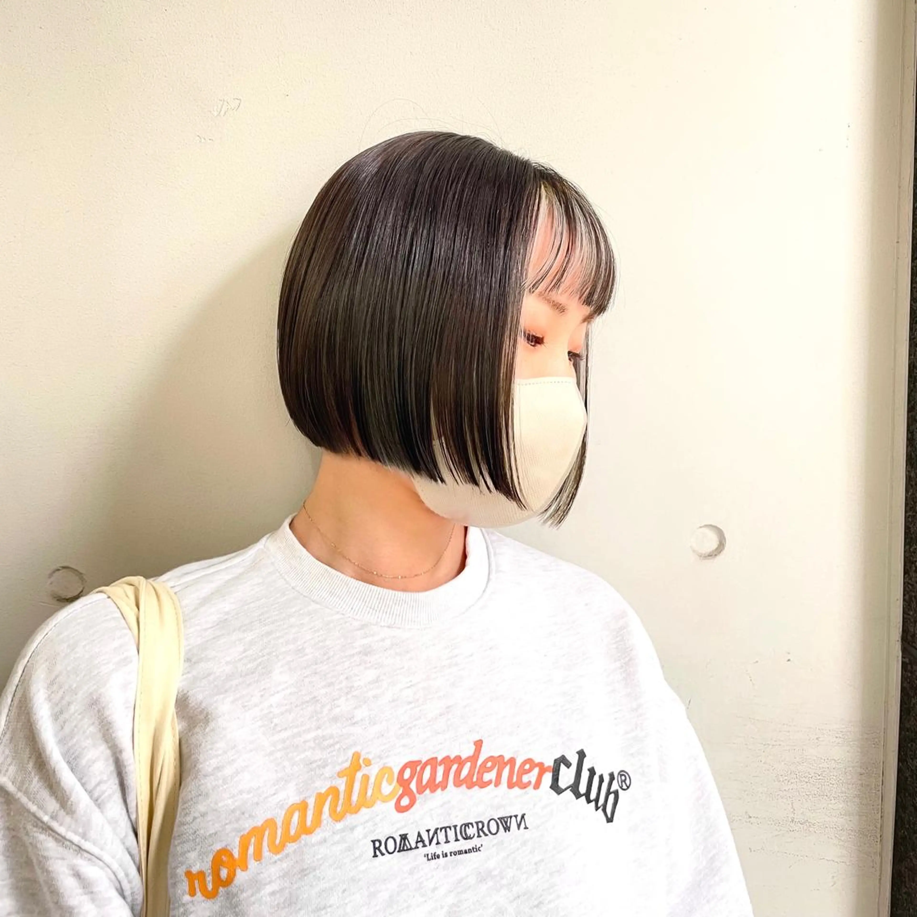 ミディアム カラー カット ヘアカラー トリートメント ショート/ボブ/ 透明感カラー/ほのかのヘアスタイル