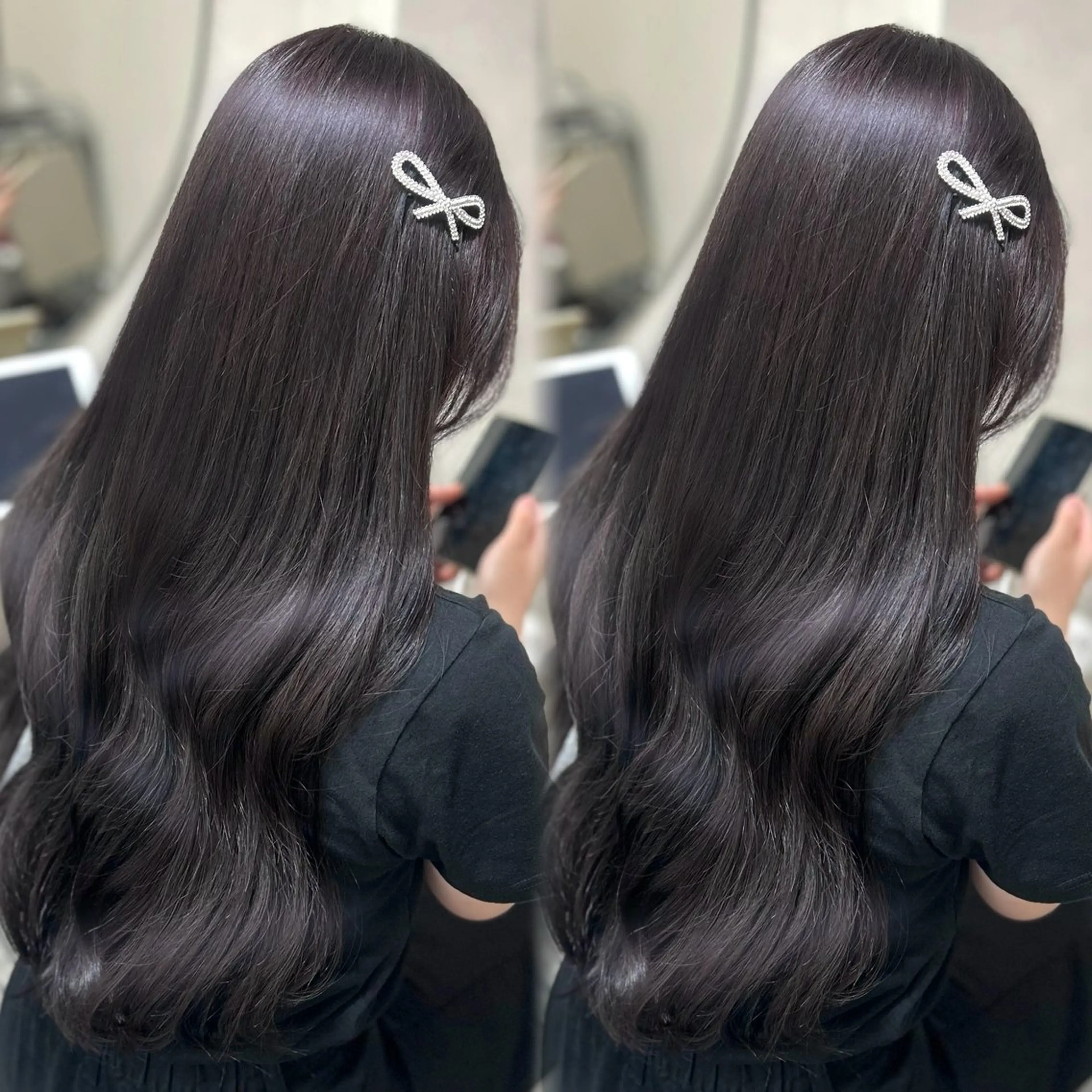 ロング カラー 透明感カラー ディープラベンダー ラベンダーカラー 💘Rei💘新宿/ アレンジ/艶カラーのヘアスタイル