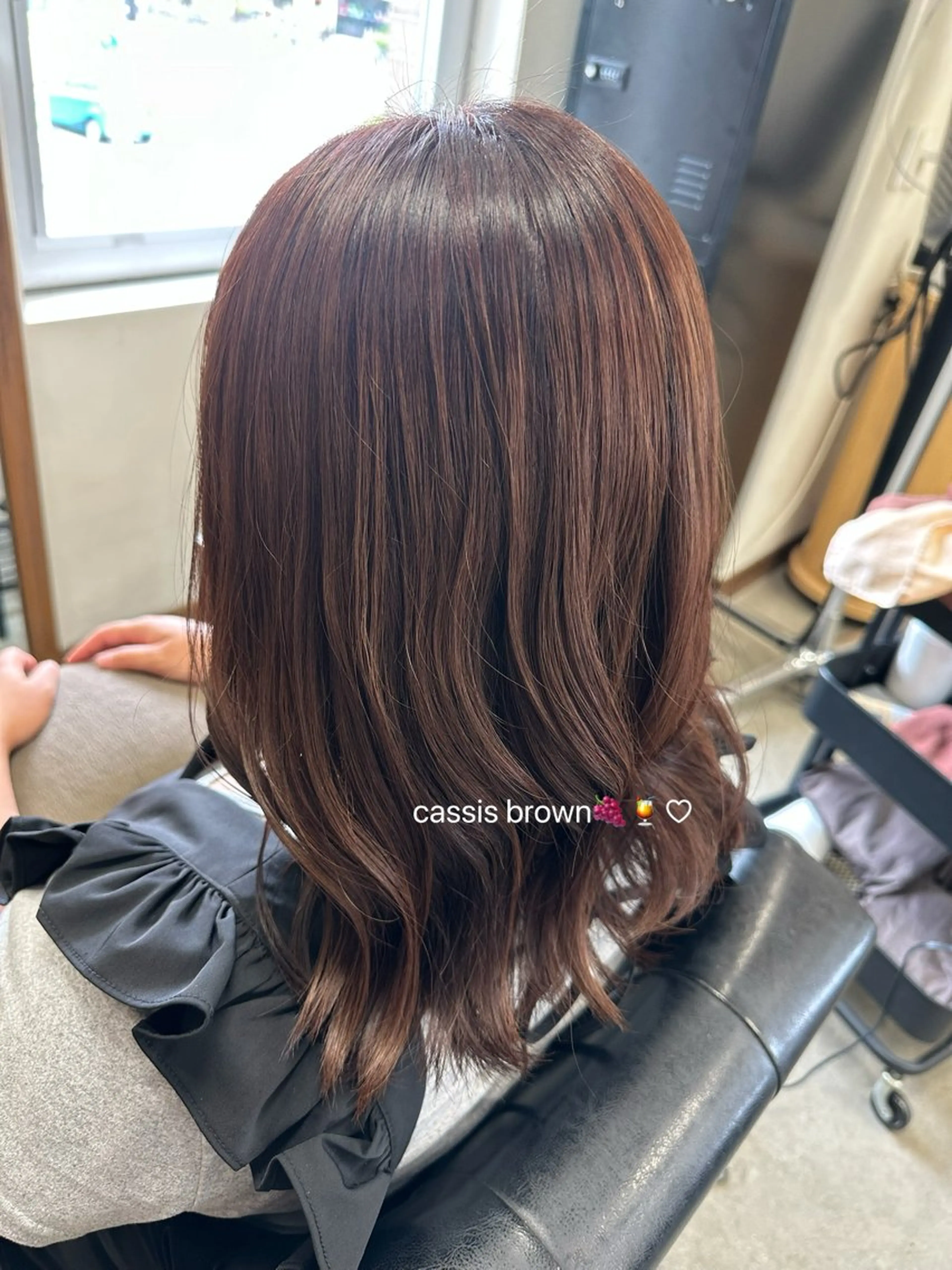 ミディアム カラー ブラウンカラー カシス Nao🌷🌷 モデル様募集中のヘアスタイル