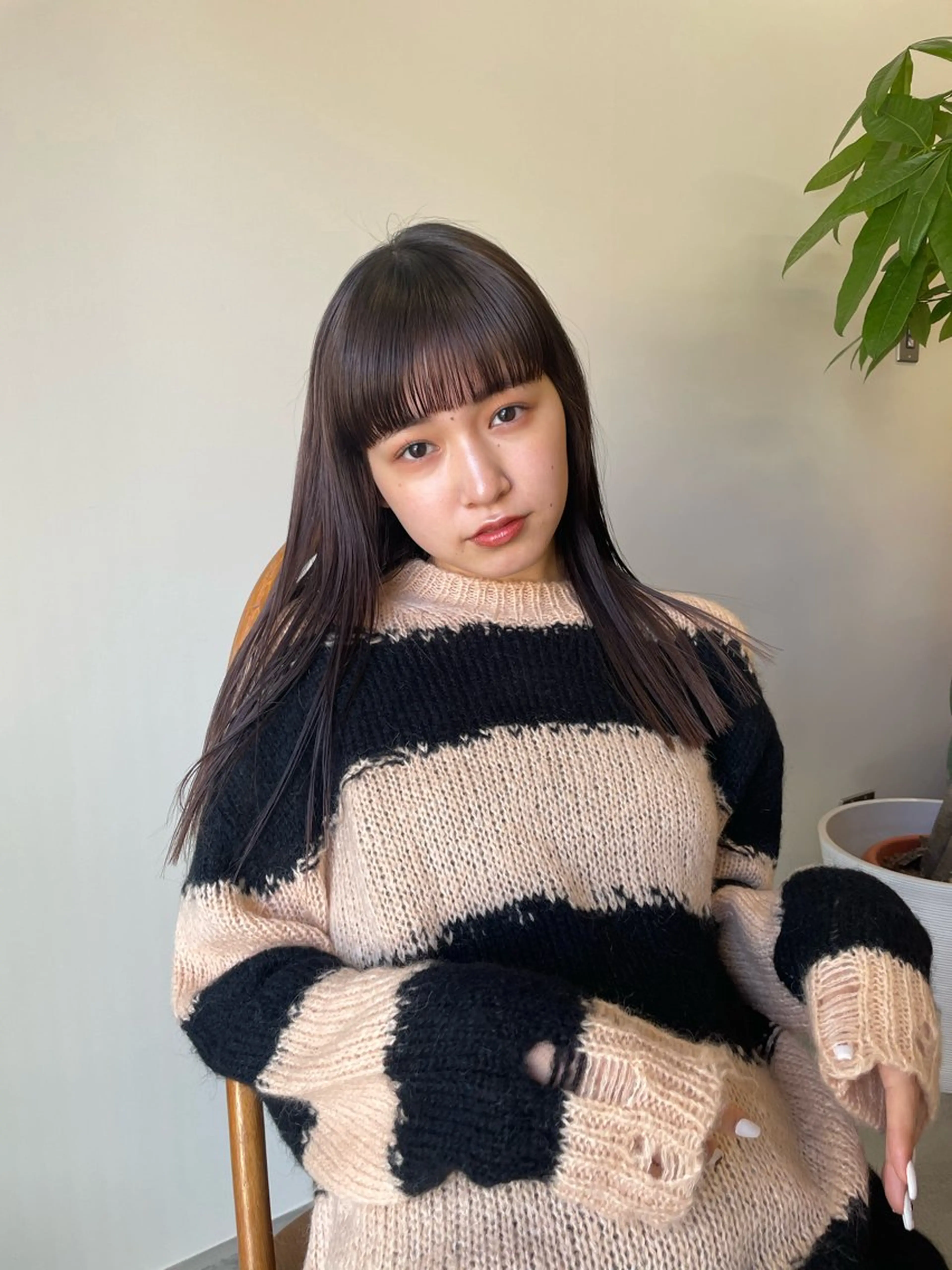 ロング 難波 晃助のヘアスタイル