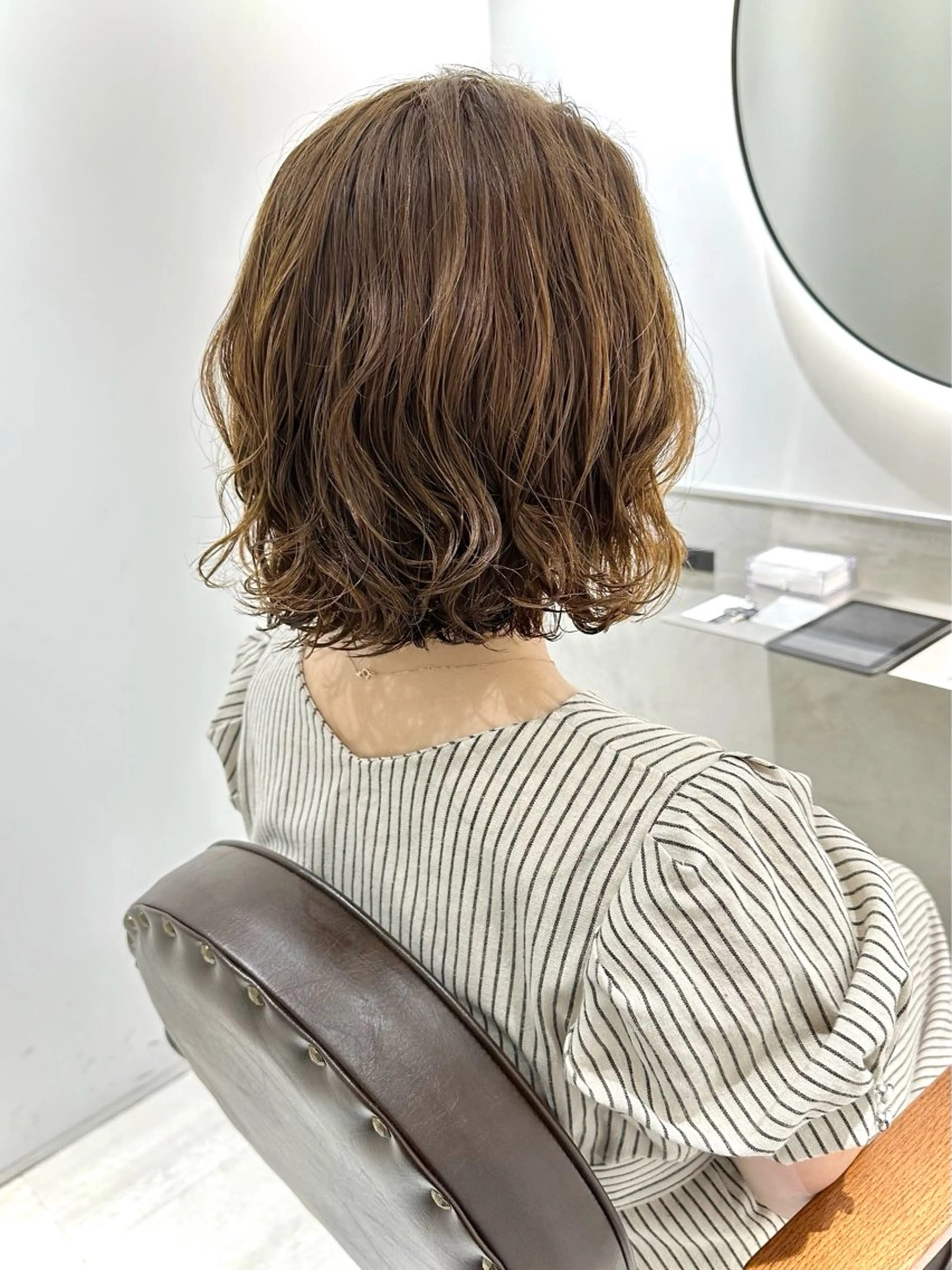 ショート パーマ 銀座No.1髪質改善 縮毛矯正/本木のヘアスタイル