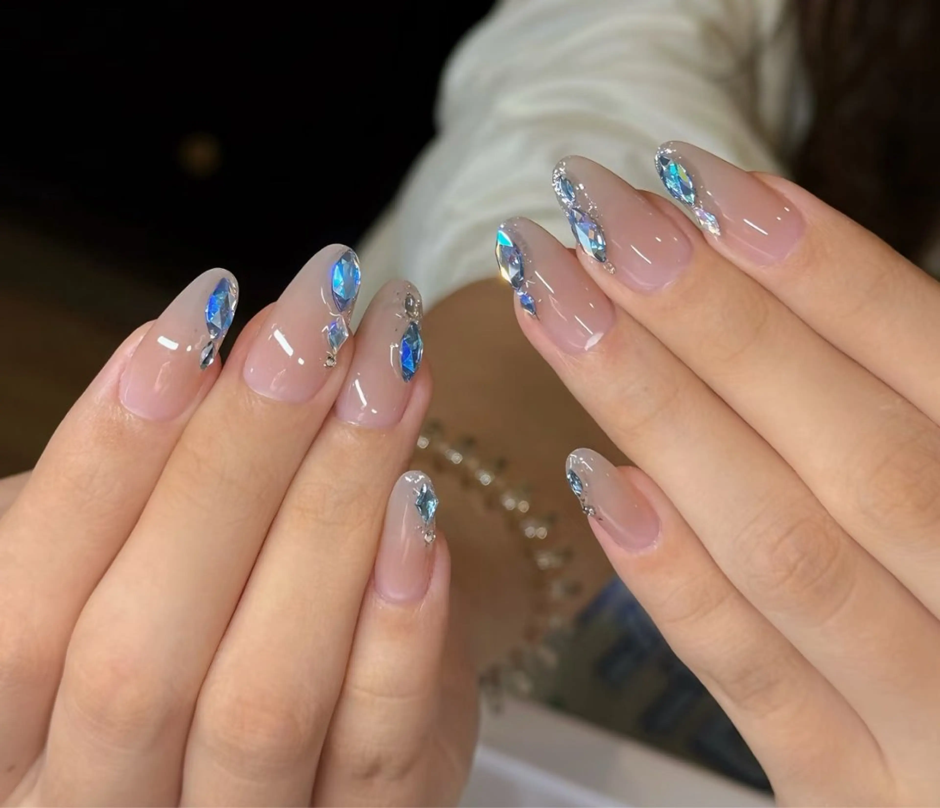 ネイル ハート 韓国ネイル オフィスネイル ワンカラーネイル シンプルネイル ハンドネイル Lynn_ Nailのネイルデザイン