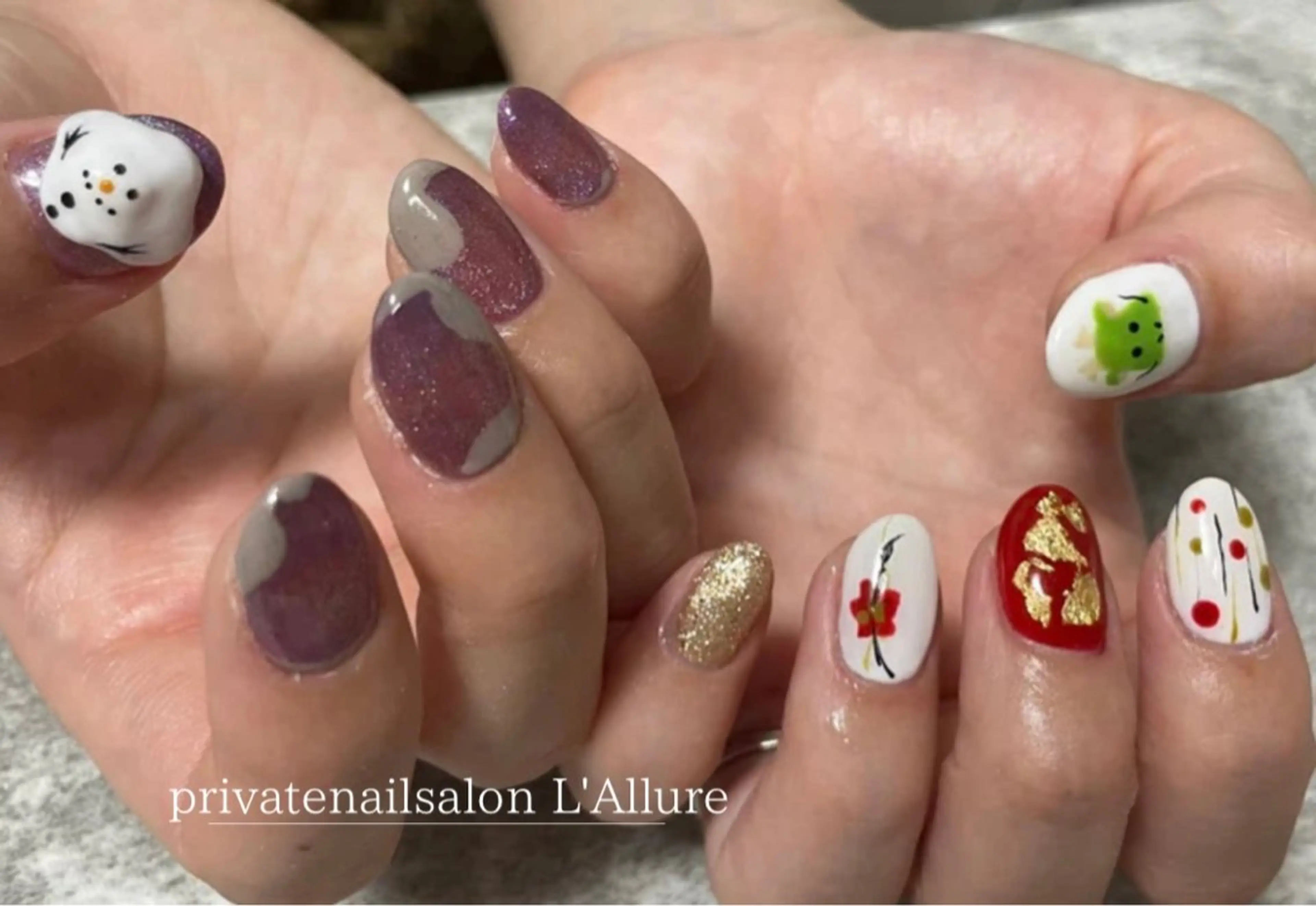 ネイル フットネイル nailsalon -L'Allure-のネイルデザイン