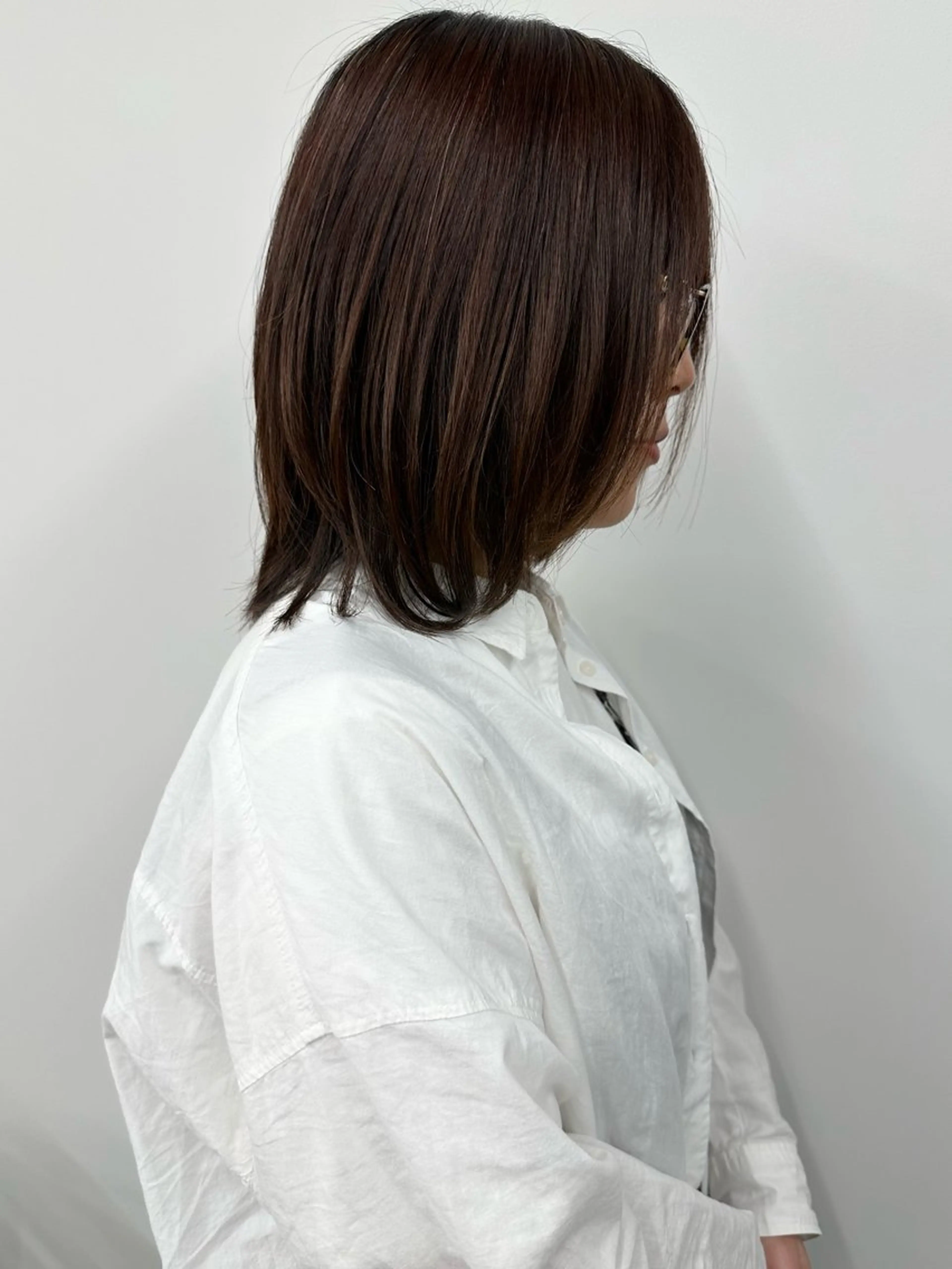 ミディアム カット ヘッドスパ ボブ/ゆるふわ ボブパーマ/とういのヘアスタイル