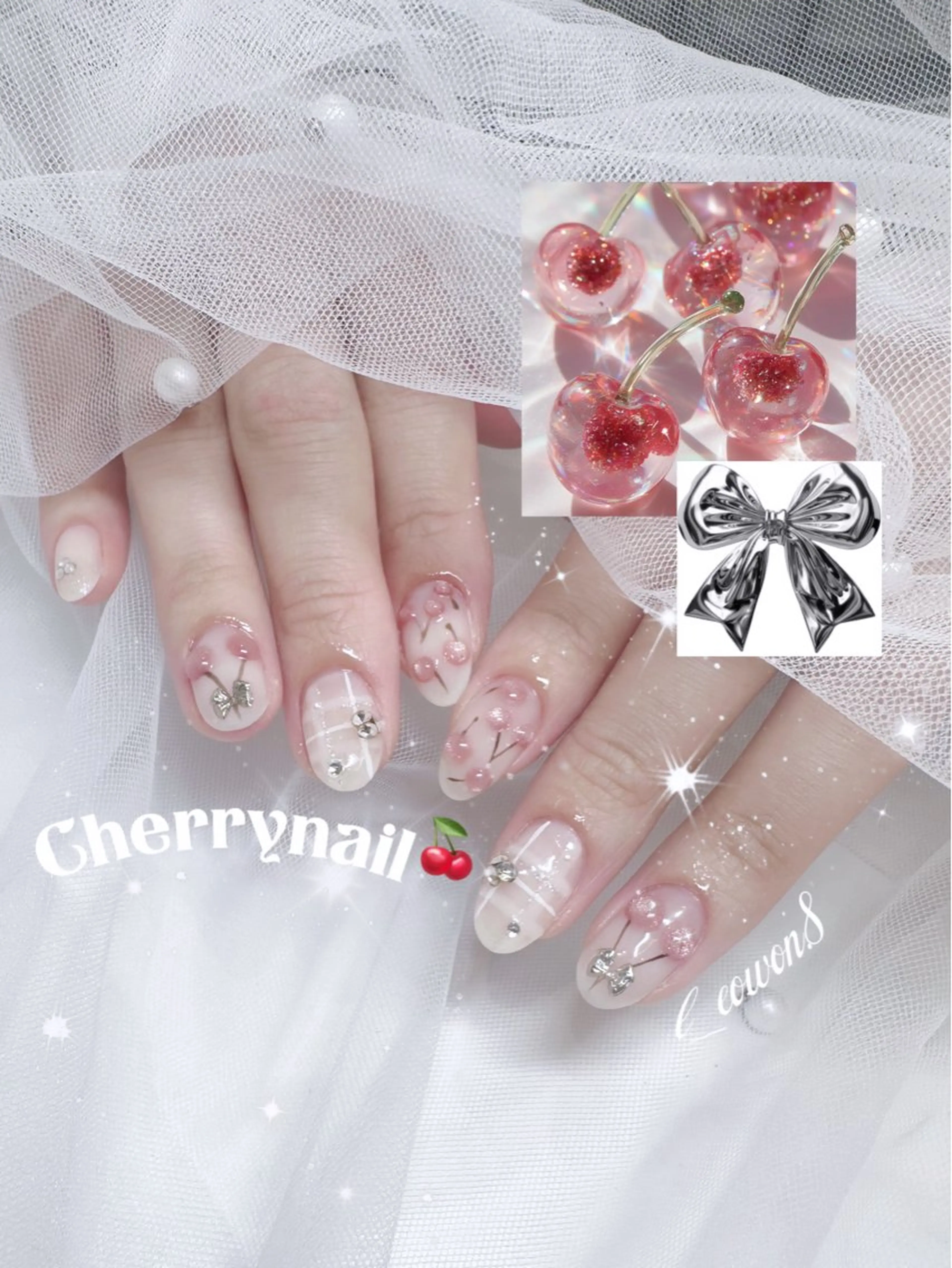 ネイル ハンドネイル NON🎀韓国 ちゅるんワンホン🎀のネイルデザイン