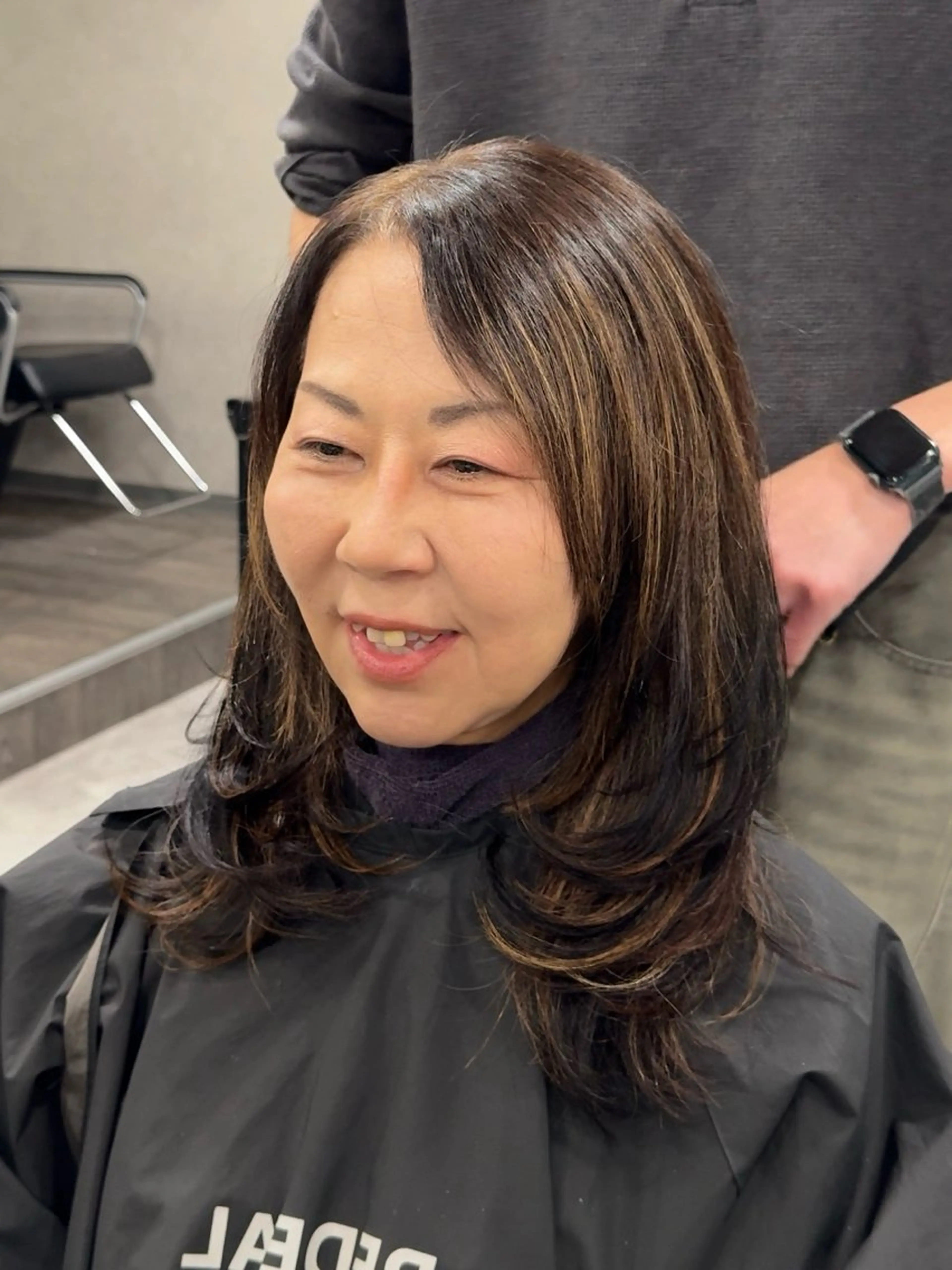 ロング 外国人風カラー ハイライト レイヤーカット Nao/ 大宮/外国人風カラーのヘアスタイル