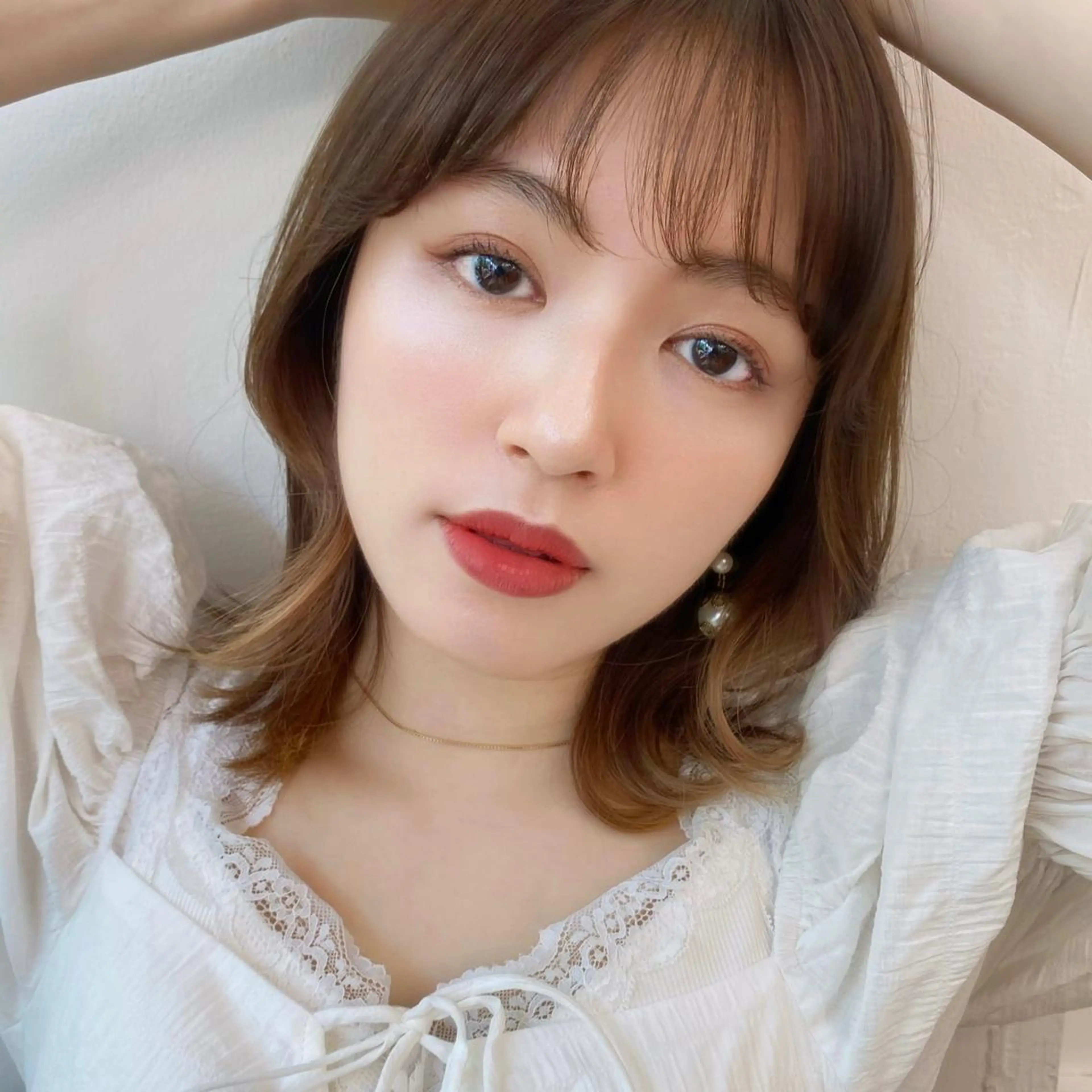 ミディアム カラー 🪭risa 暖色/レイヤー🪭のヘアスタイル