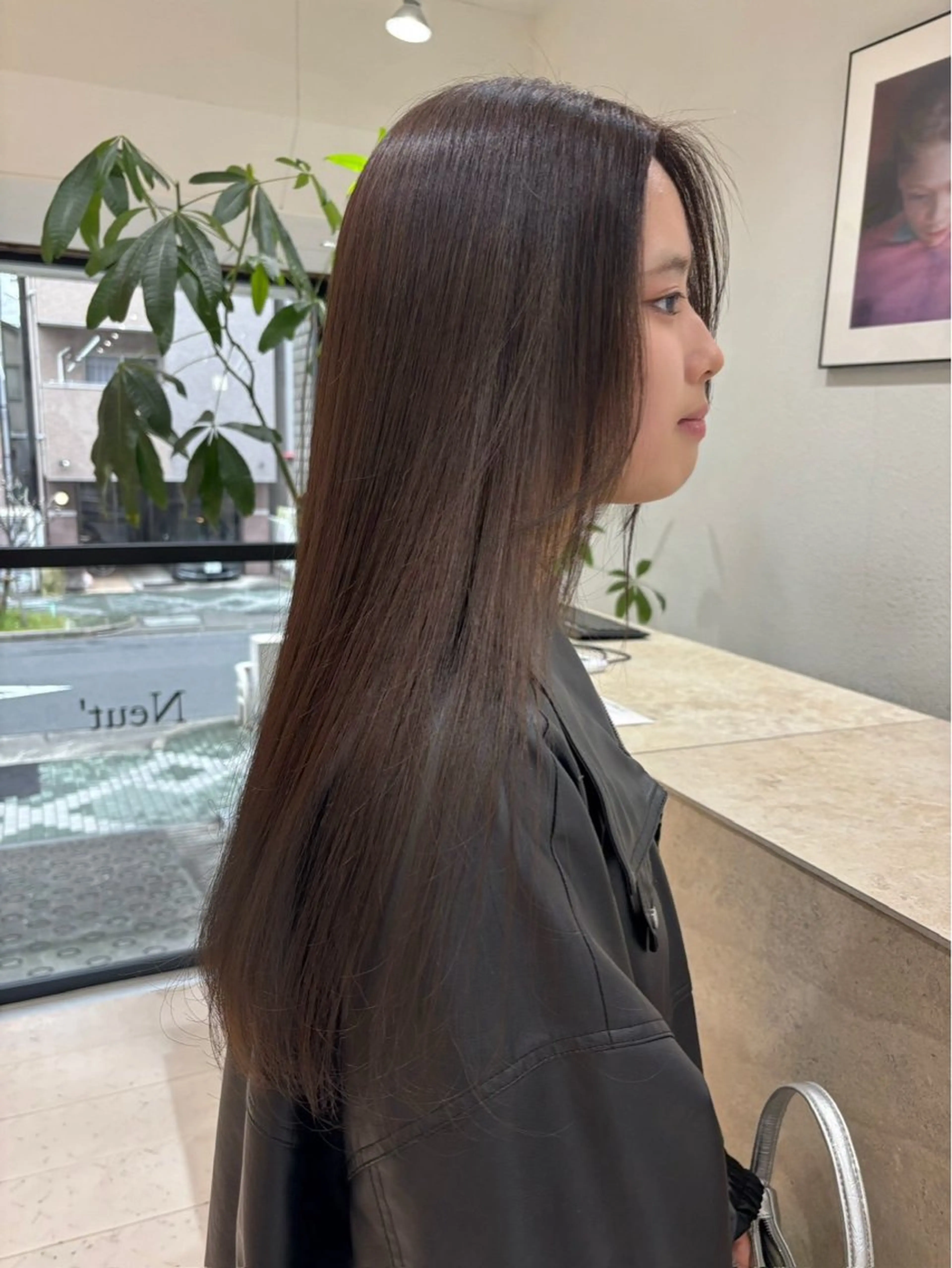 ロング カラー ブリーチ ブラウンカラー ブリーチなしカラー 髪質改善 ロング 🪐ブリーチ/透明感 🪐HARUKAのヘアスタイル