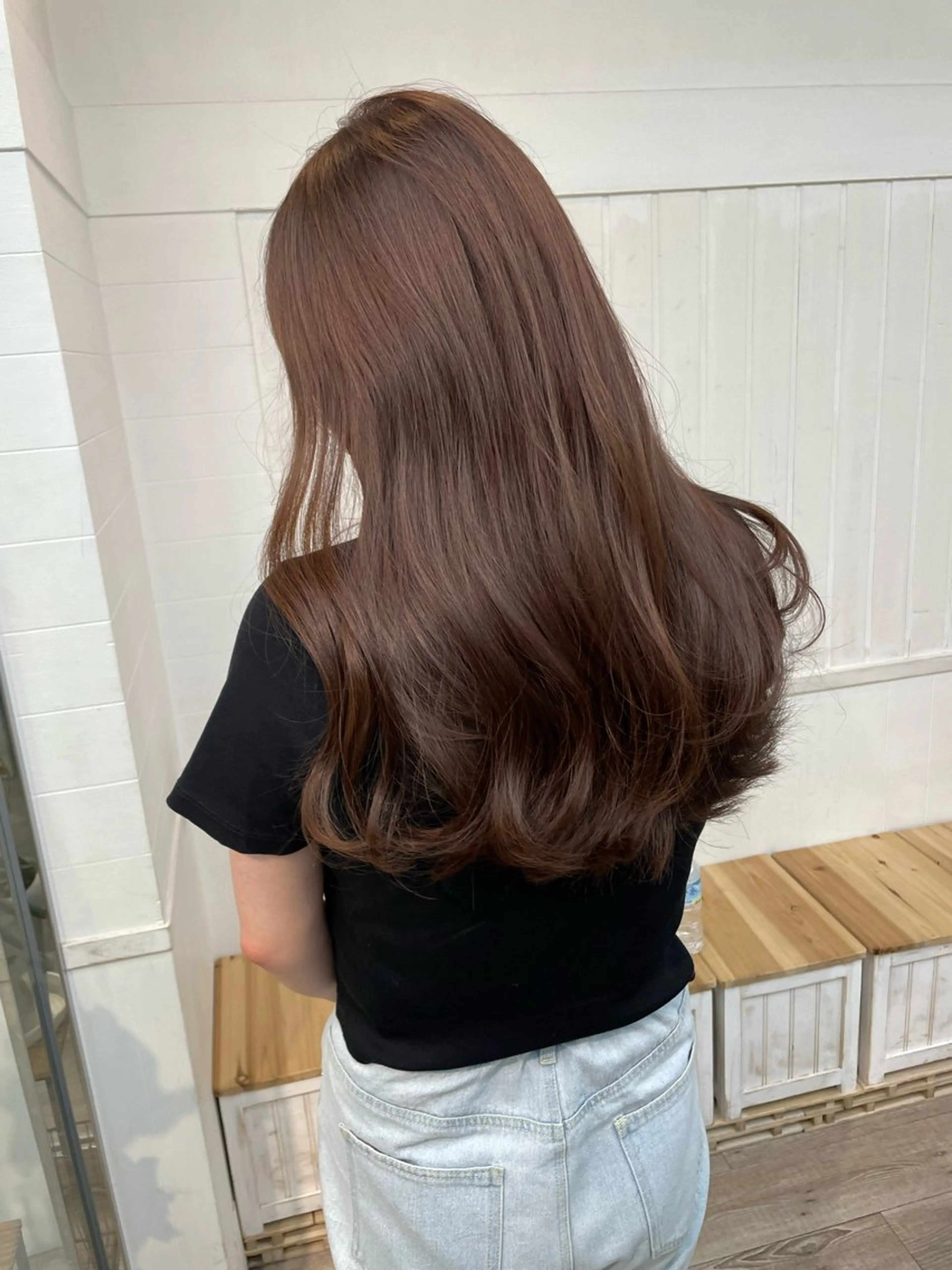 ミディアム カラー ベージュカラー ブラウンカラー カット ヘアカラー トリートメント HIKARU副店長/ ✨️髪質改善のヘアスタイル