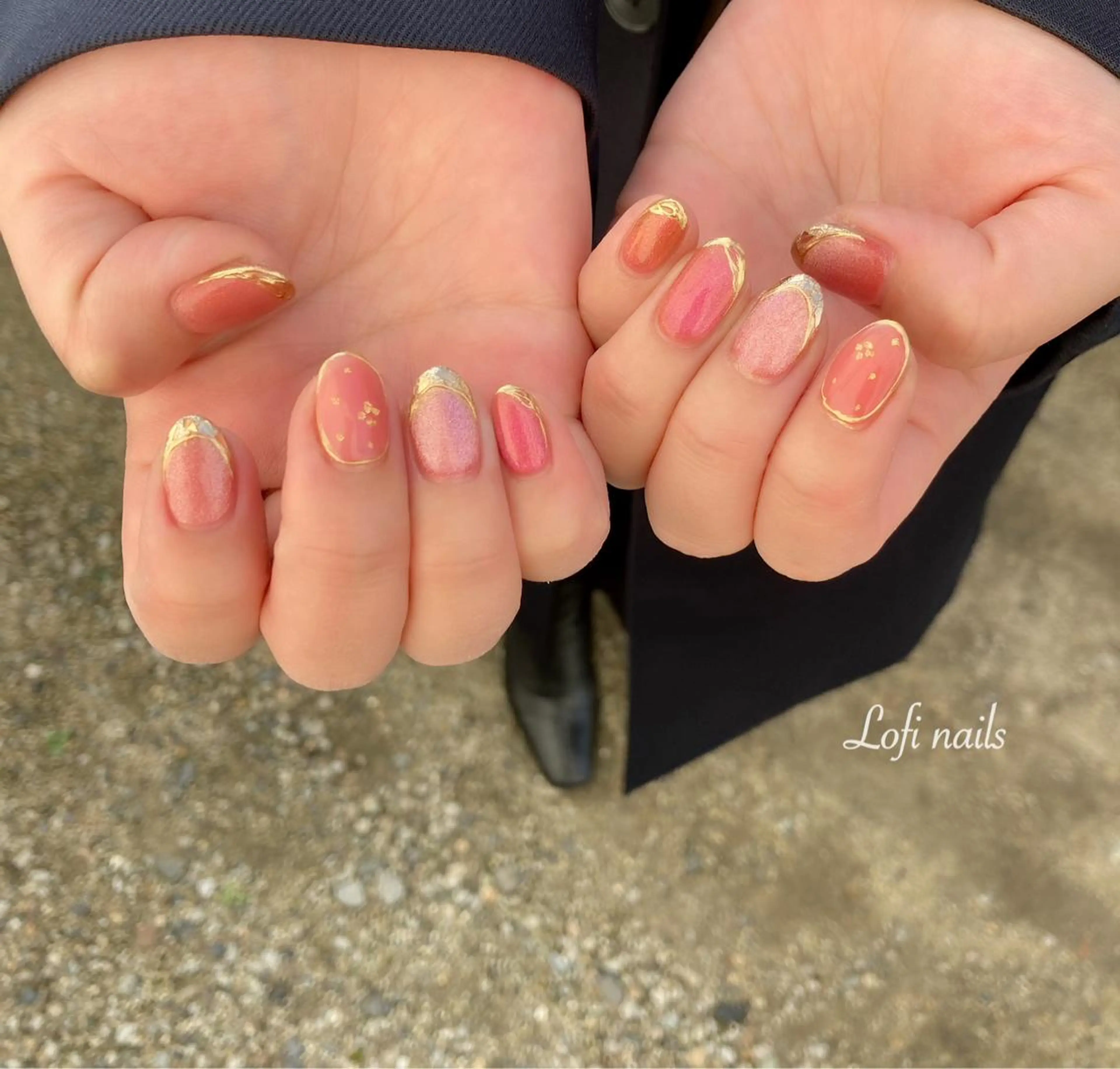 ミディアム ネイル Lofi nails ゆきこのネイルデザイン