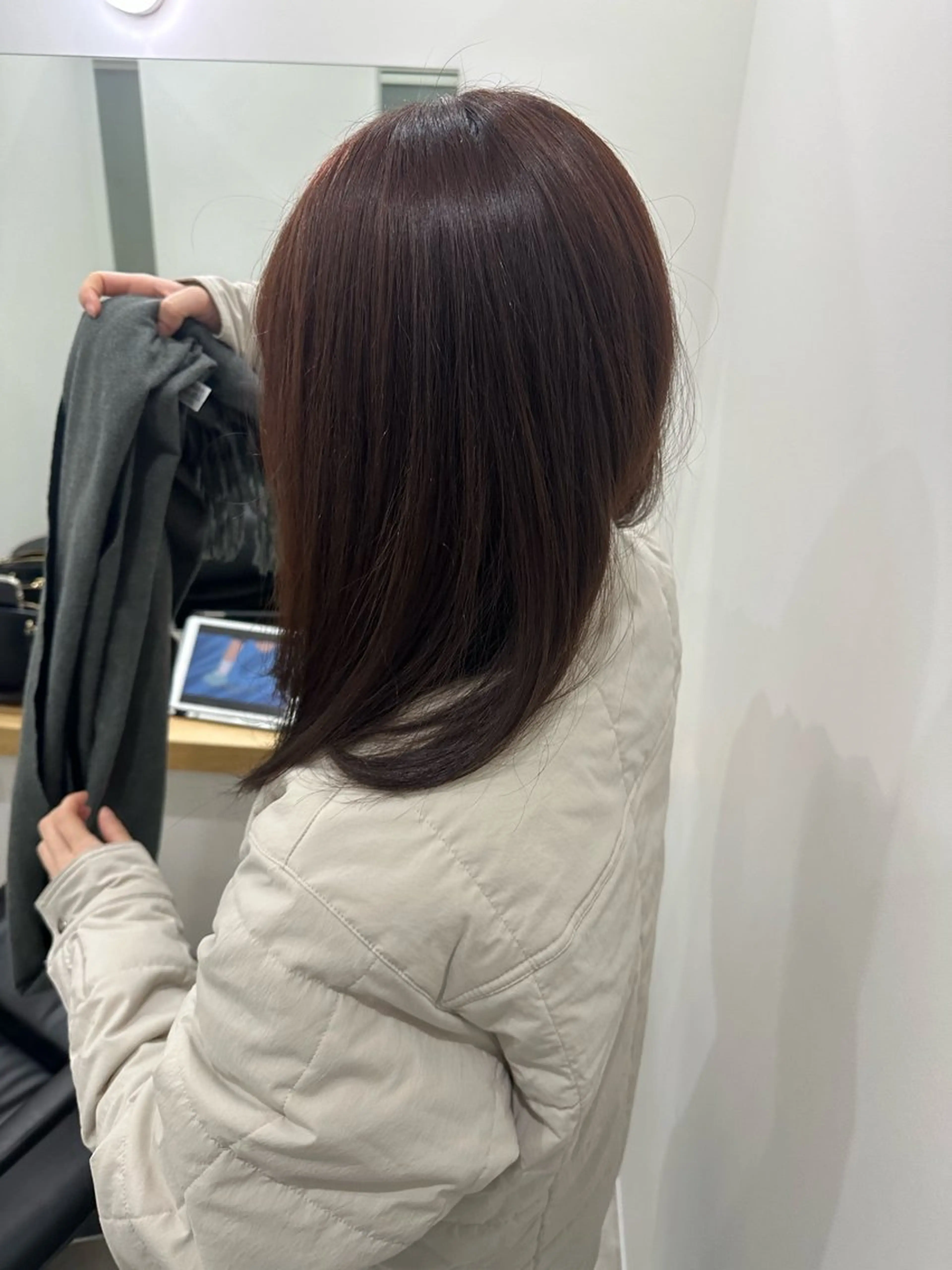 セミロング カラー レイヤー/ナチュラル 💐nao.のヘアスタイル