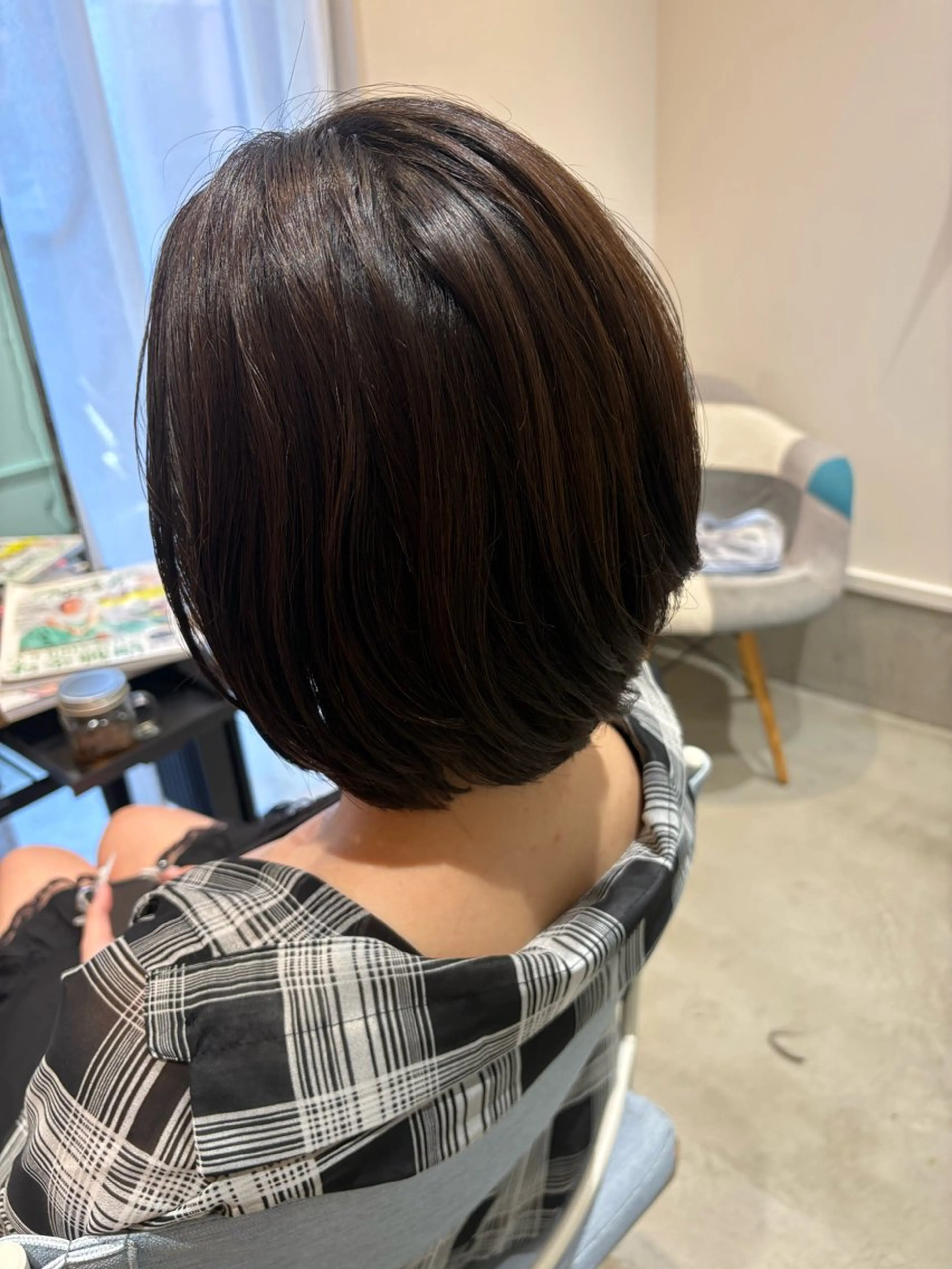 ショート 髪質改善 カット 縮毛矯正 折本 沙織のヘアスタイル
