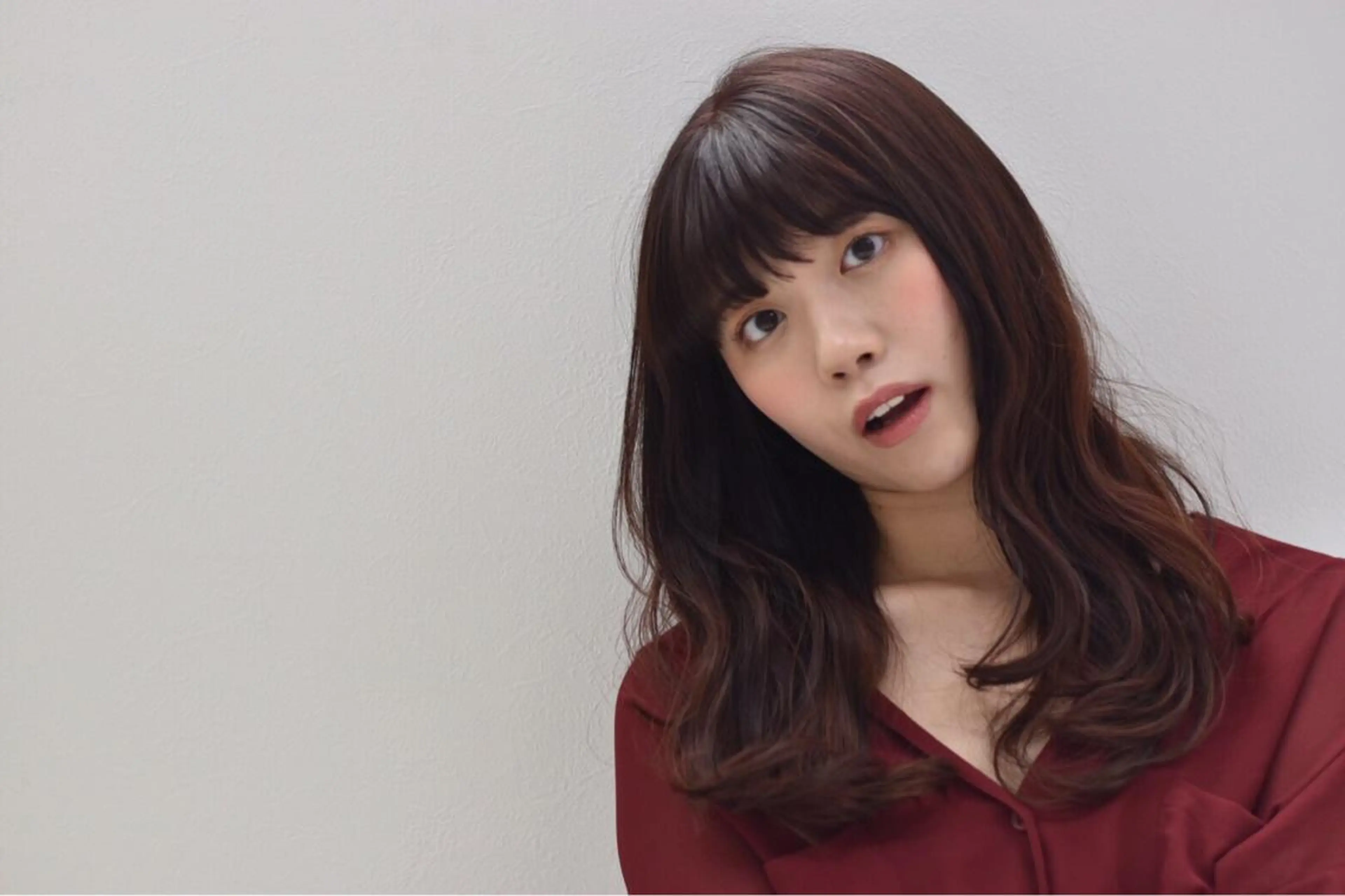 セミロング カラー パーマ 鎌田 祥江のヘアスタイル