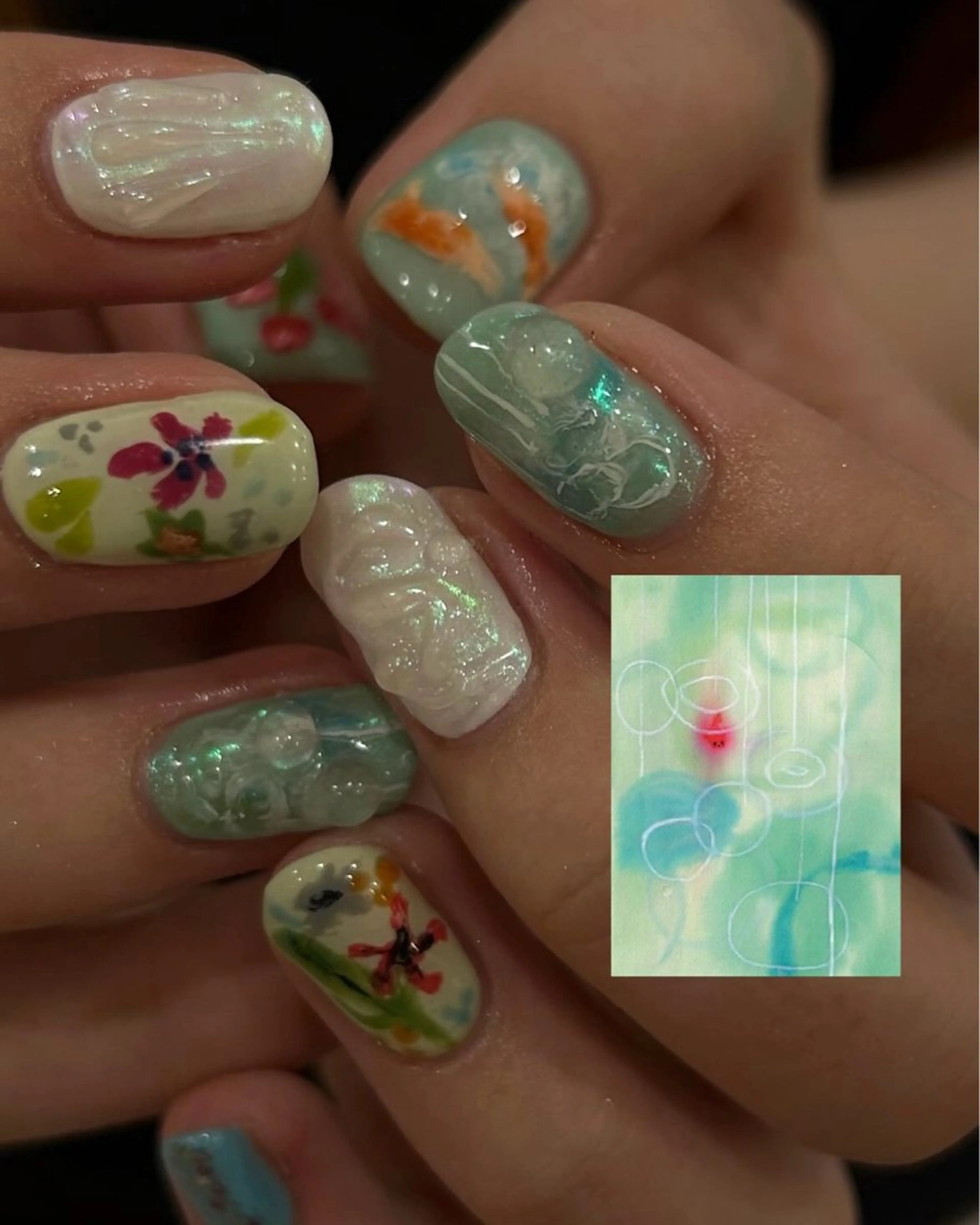 ネイル ハンドネイル ハンドケア 個性派ネイル シノのネイルデザイン