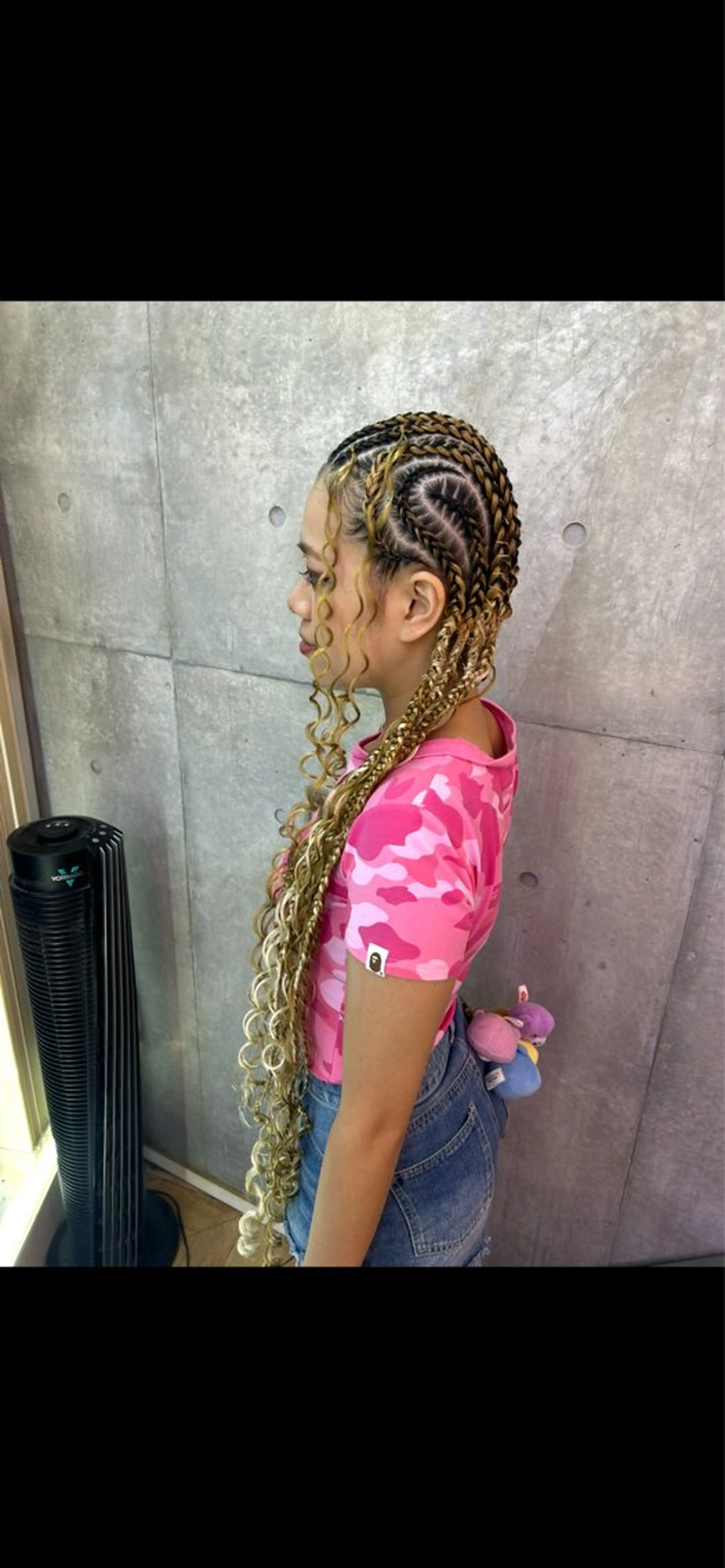 ロング ヘアアレンジ ヘアセット HONEY TRAP!所属・HARURU🪮✨ ブレイズ海外ヘアのヘアスタイル