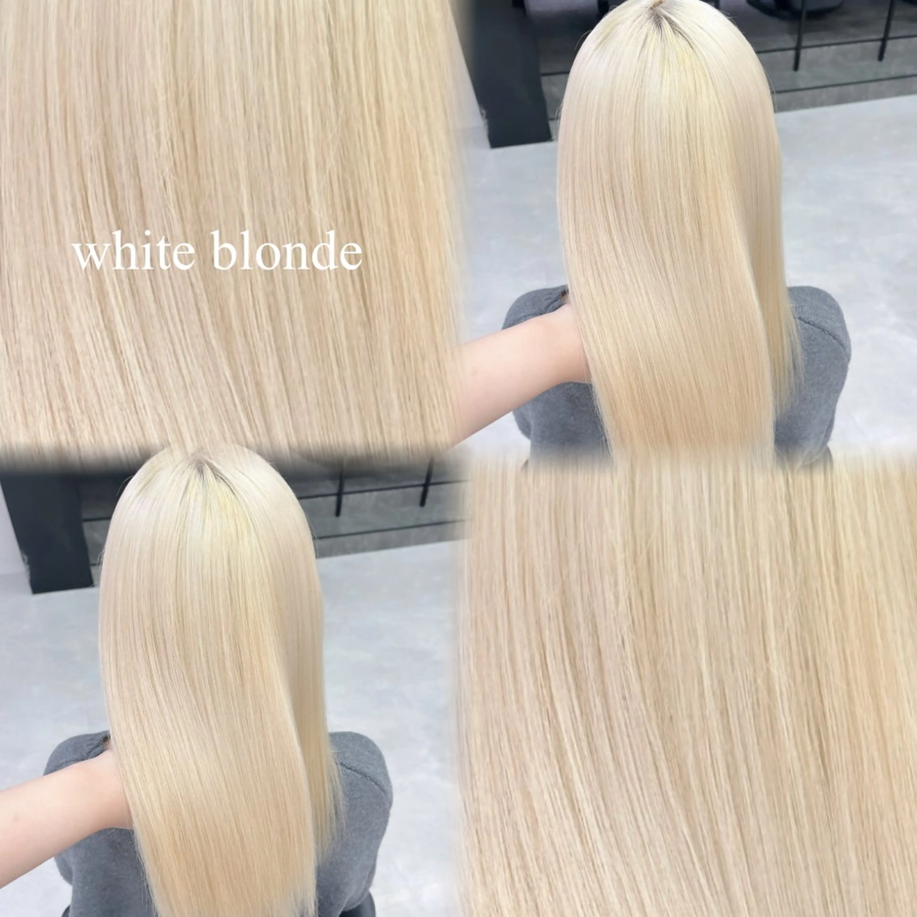 カラー ブリーチ ブロンド ケアブリーチ 透明感カラー Ririka /透明感カラーのヘアスタイル