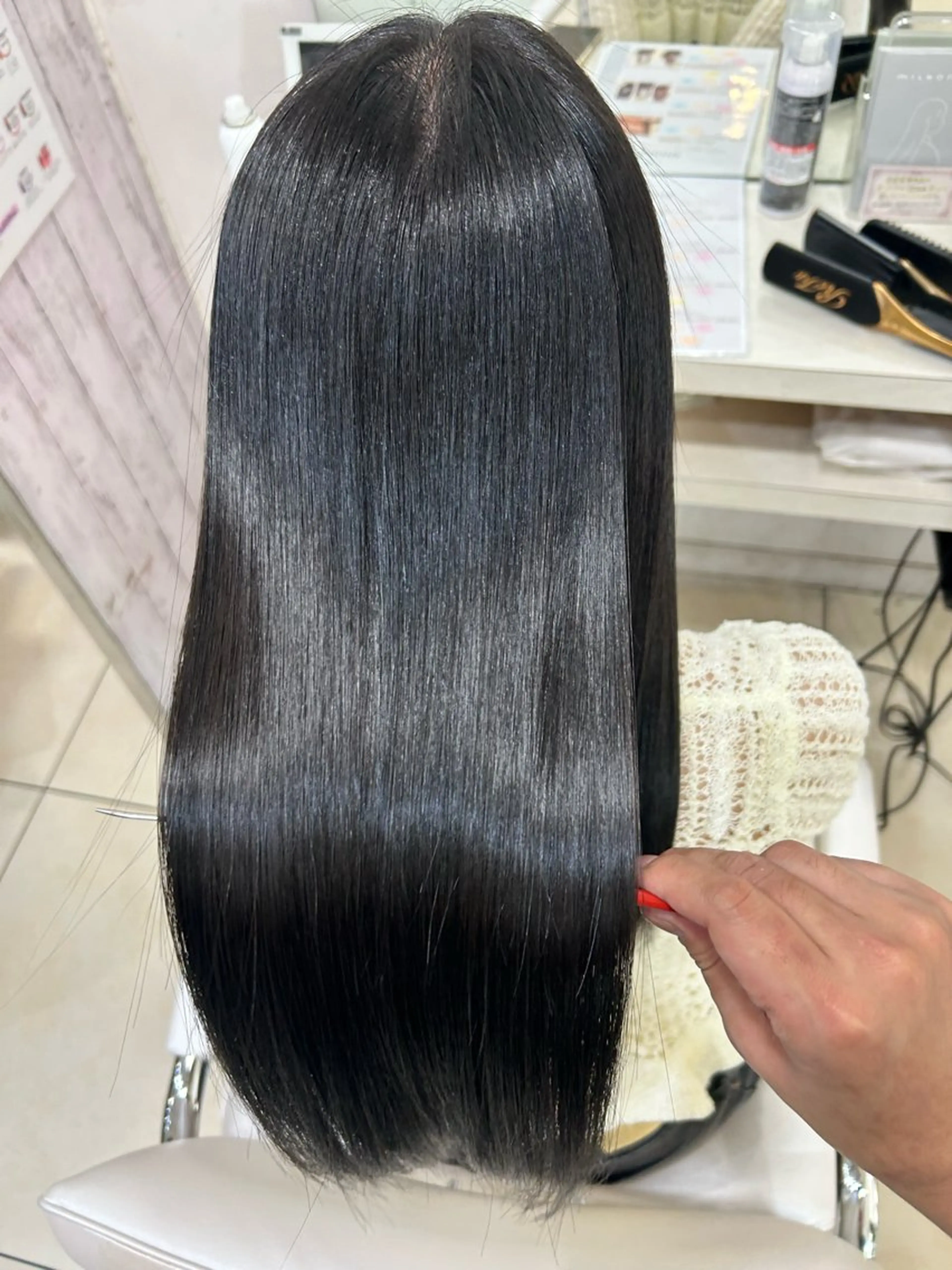 ロング ヘアカラー トリートメント 【髪質改善カラー】 瀧田嵐士🇰🇷のヘアスタイル