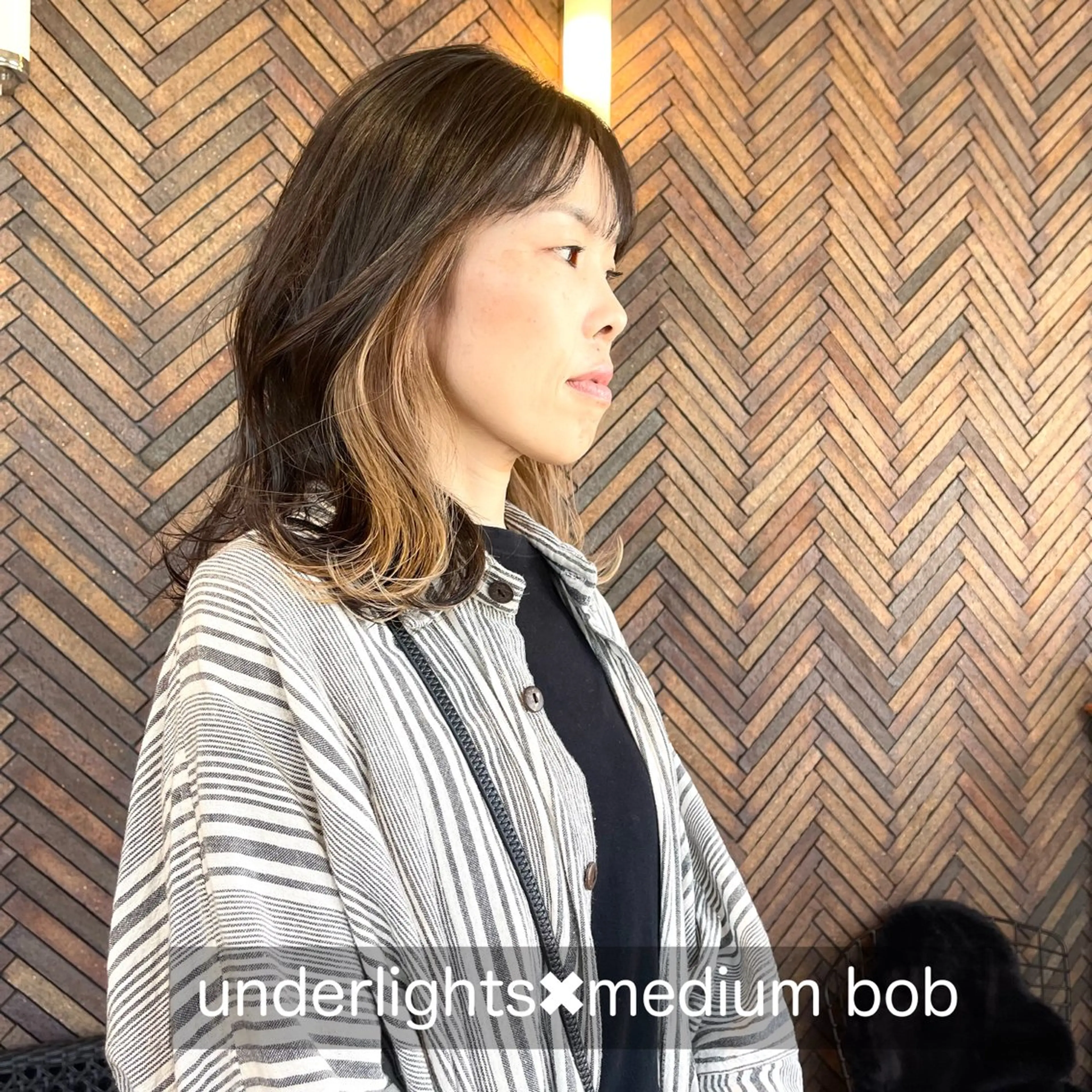 ミディアム カラー 黒崎 勝巳のヘアスタイル