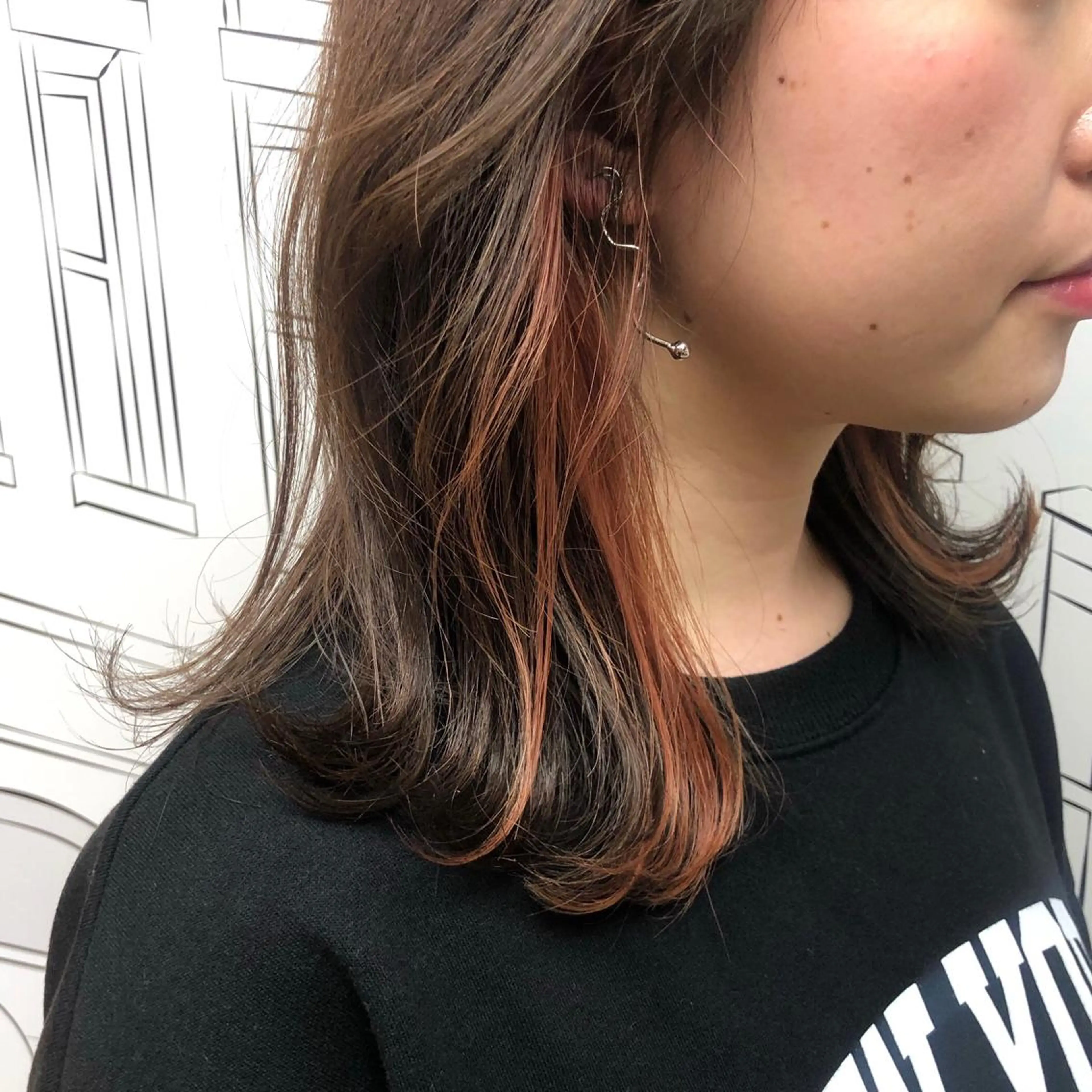 ミディアム カラー レイヤー,ボブ / 彩未のヘアスタイル